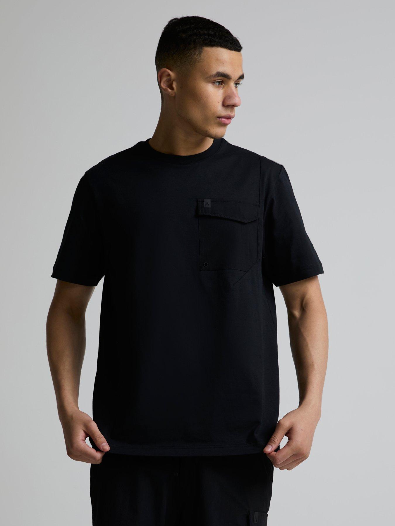Alessandro Zavetti Ultizzi Woven Tech Pocket T-Shirt - Black