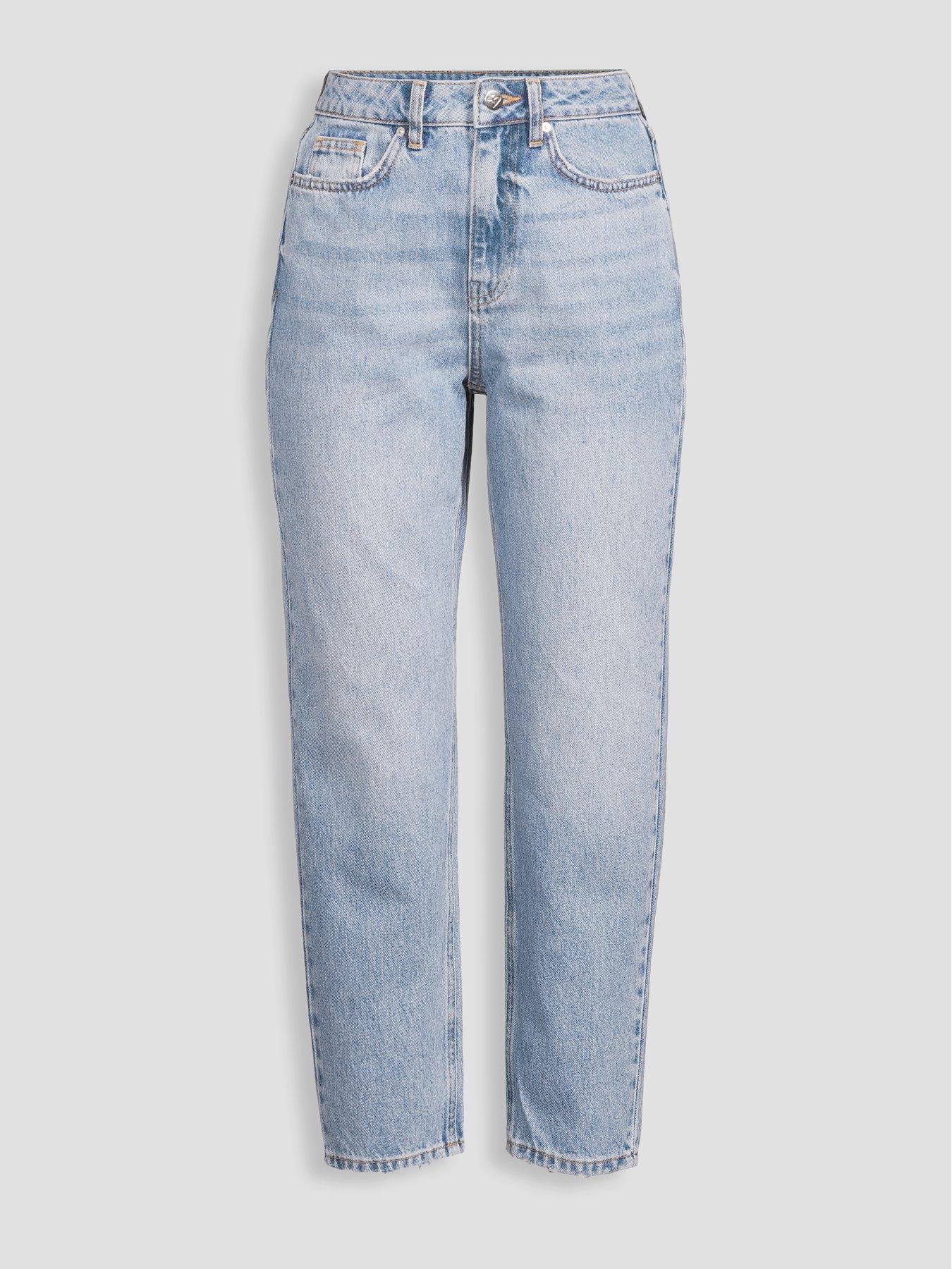Image 7 of 7 of The Very Collection High Waist Mom Jeans - Mid Wash