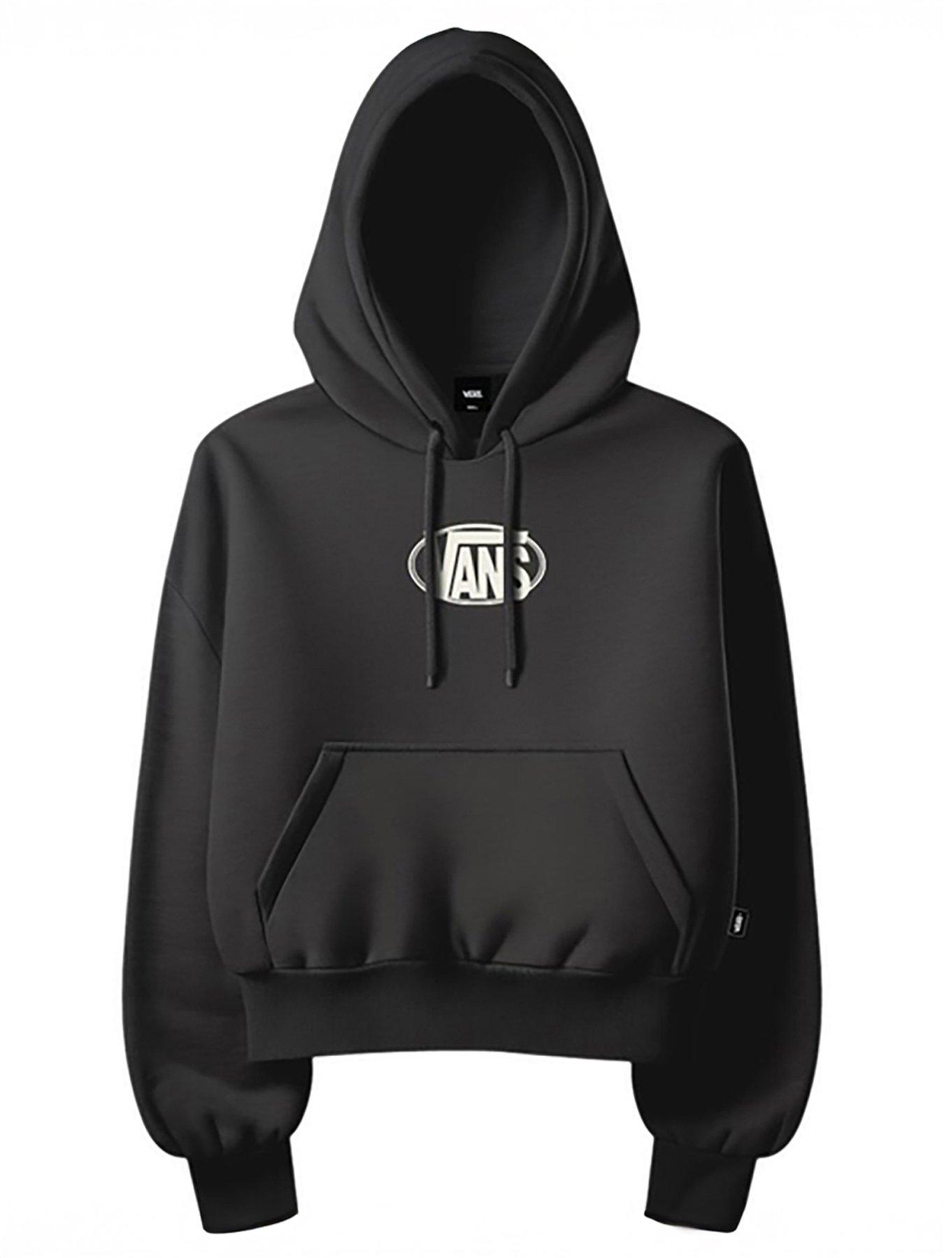 Vans Womens Oval Logo Retro Hoodie - Black