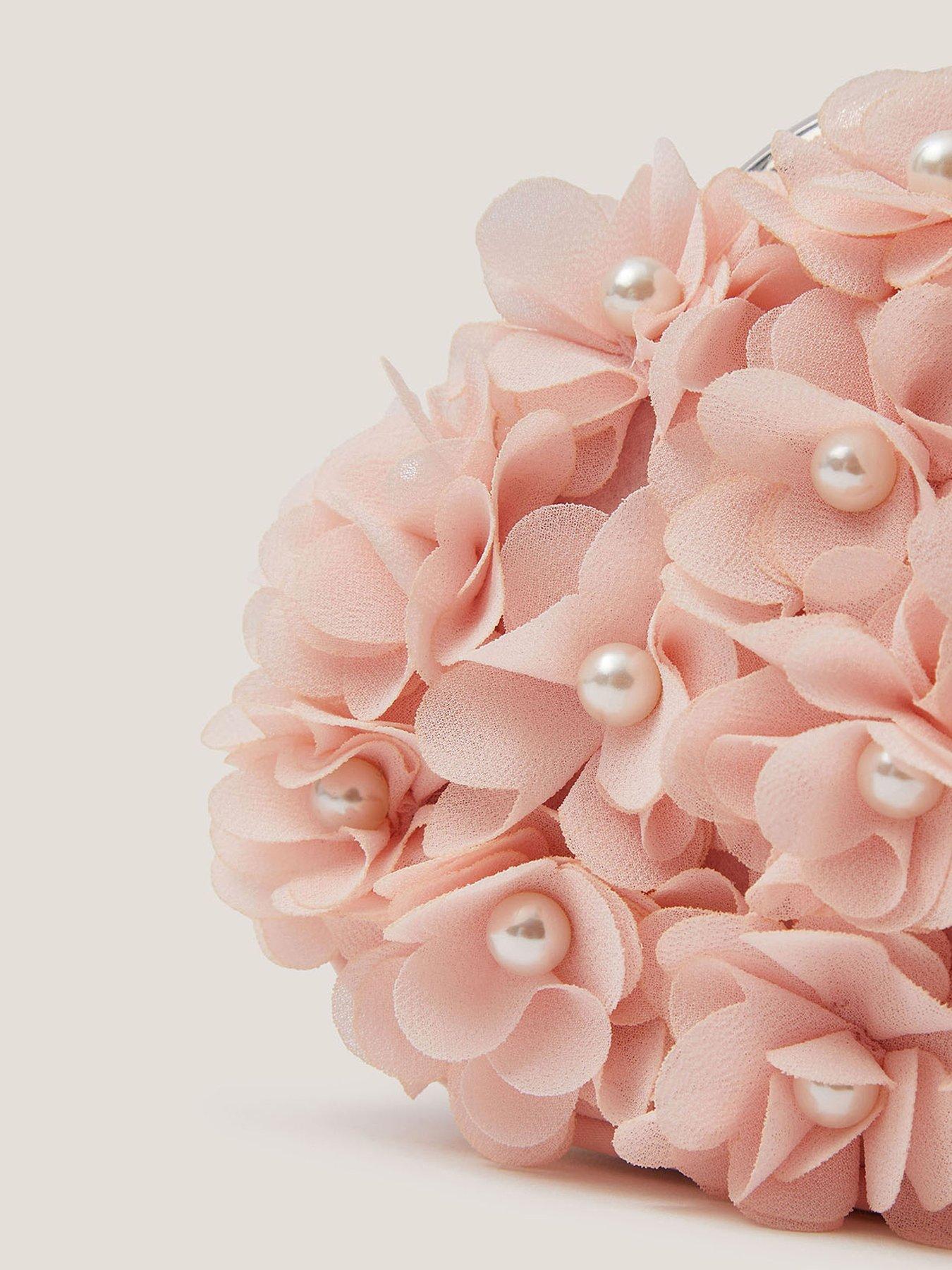 Image 3 of 3 of Monsoon Girls Pearl Cluster Frame Bag - Pink