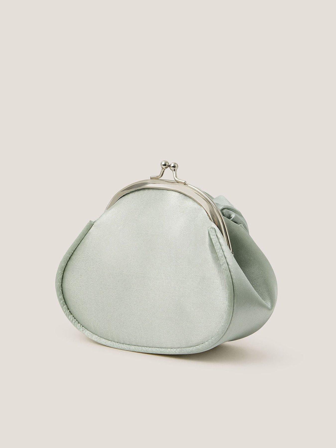 Image 2 of 4 of Monsoon Girls Rosette Frame Bag - Light Green