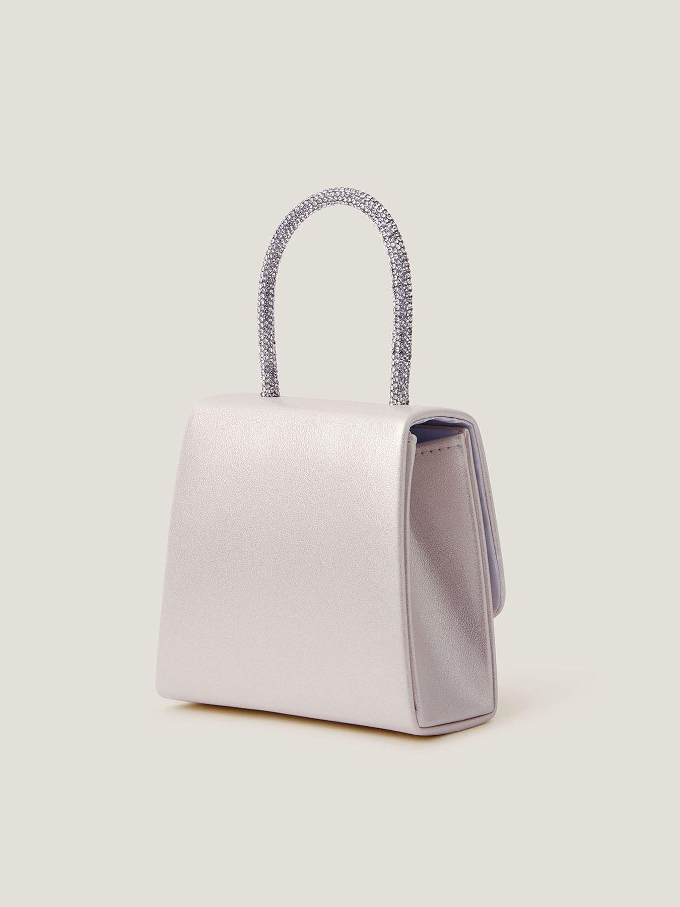 Image 2 of 4 of Monsoon Girls Bling Bow Bag - Light Cream