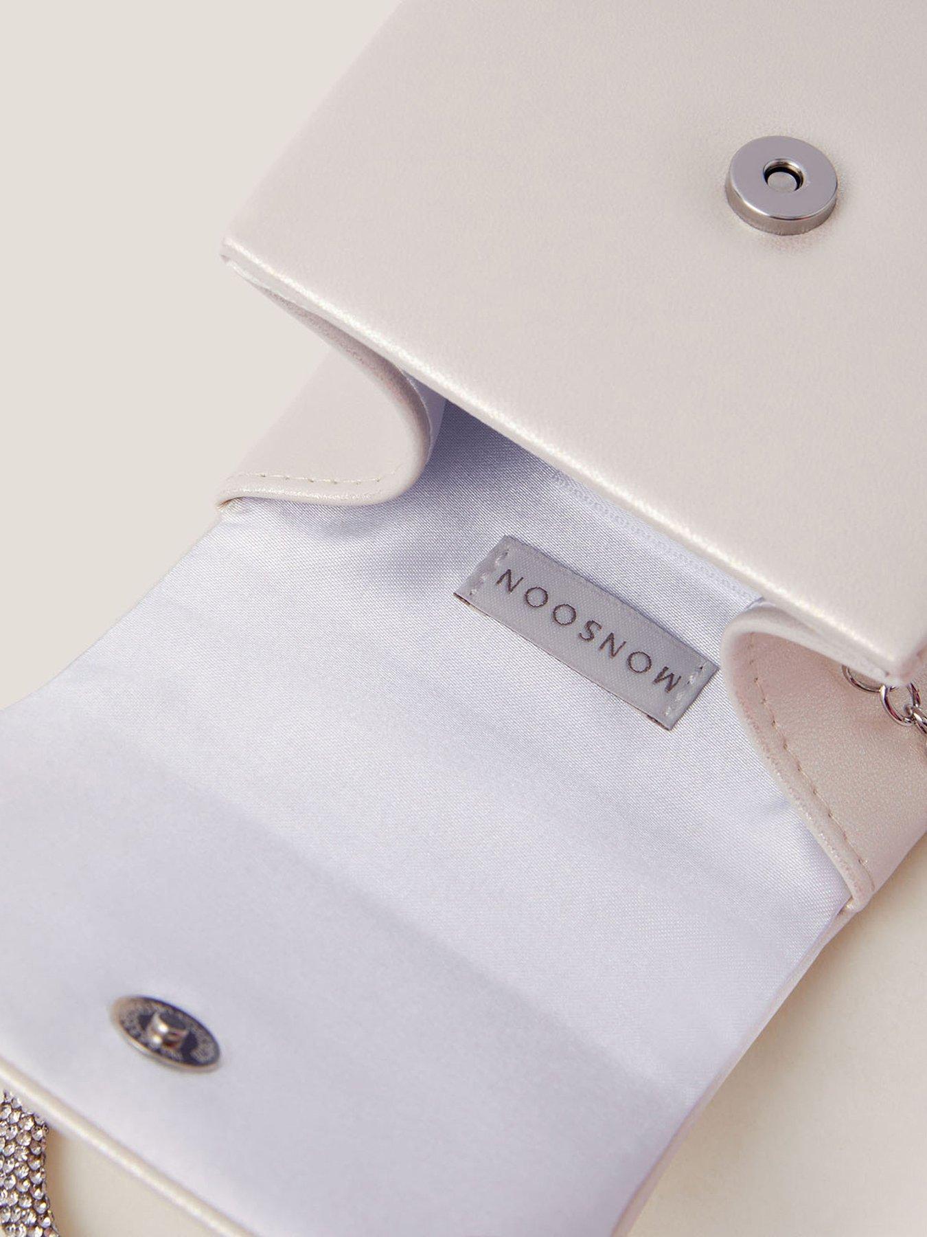 Image 4 of 4 of Monsoon Girls Bling Bow Bag - Light Cream