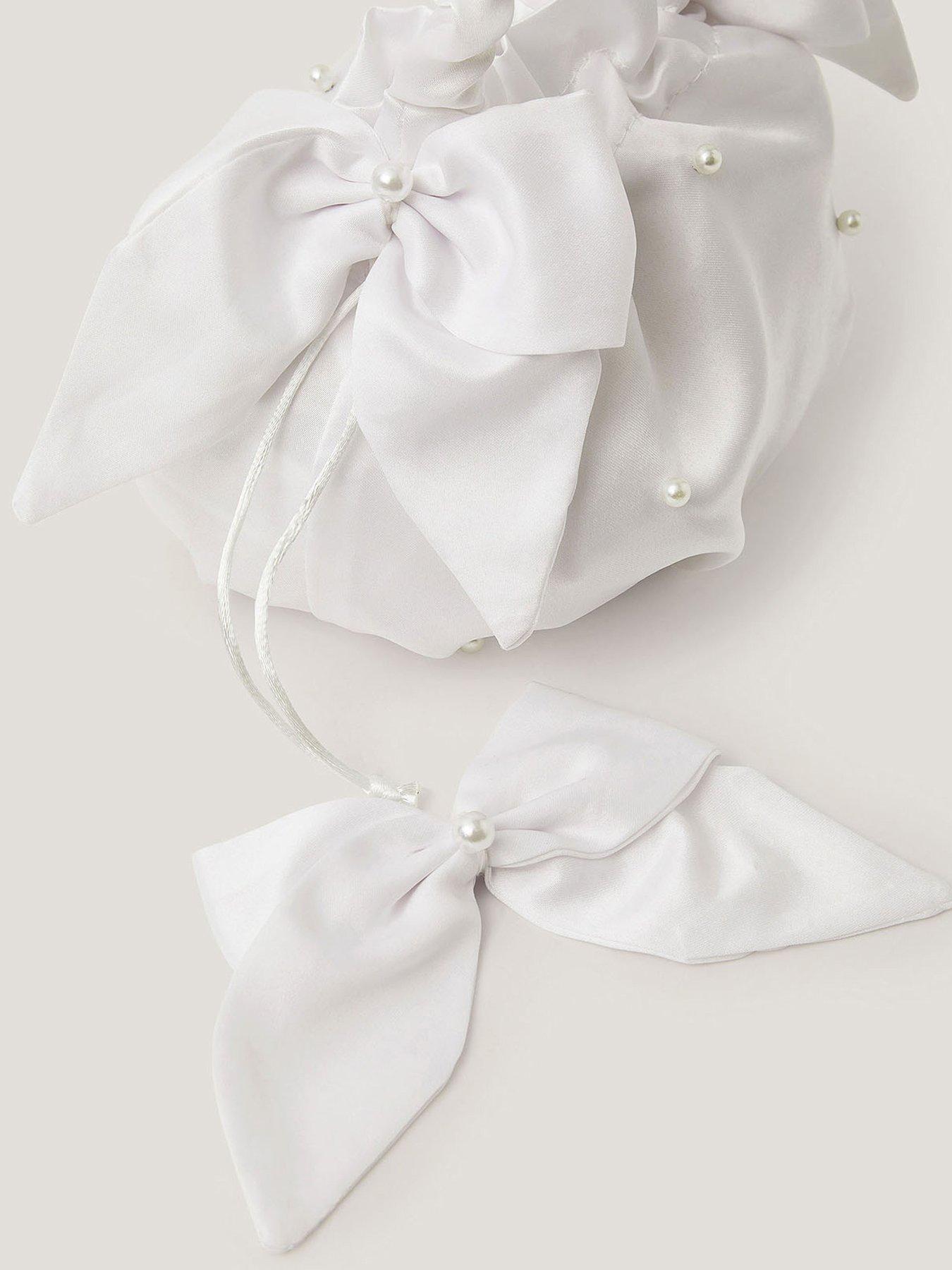 Image 3 of 3 of Monsoon Girls Communion Bag Clip Set - White