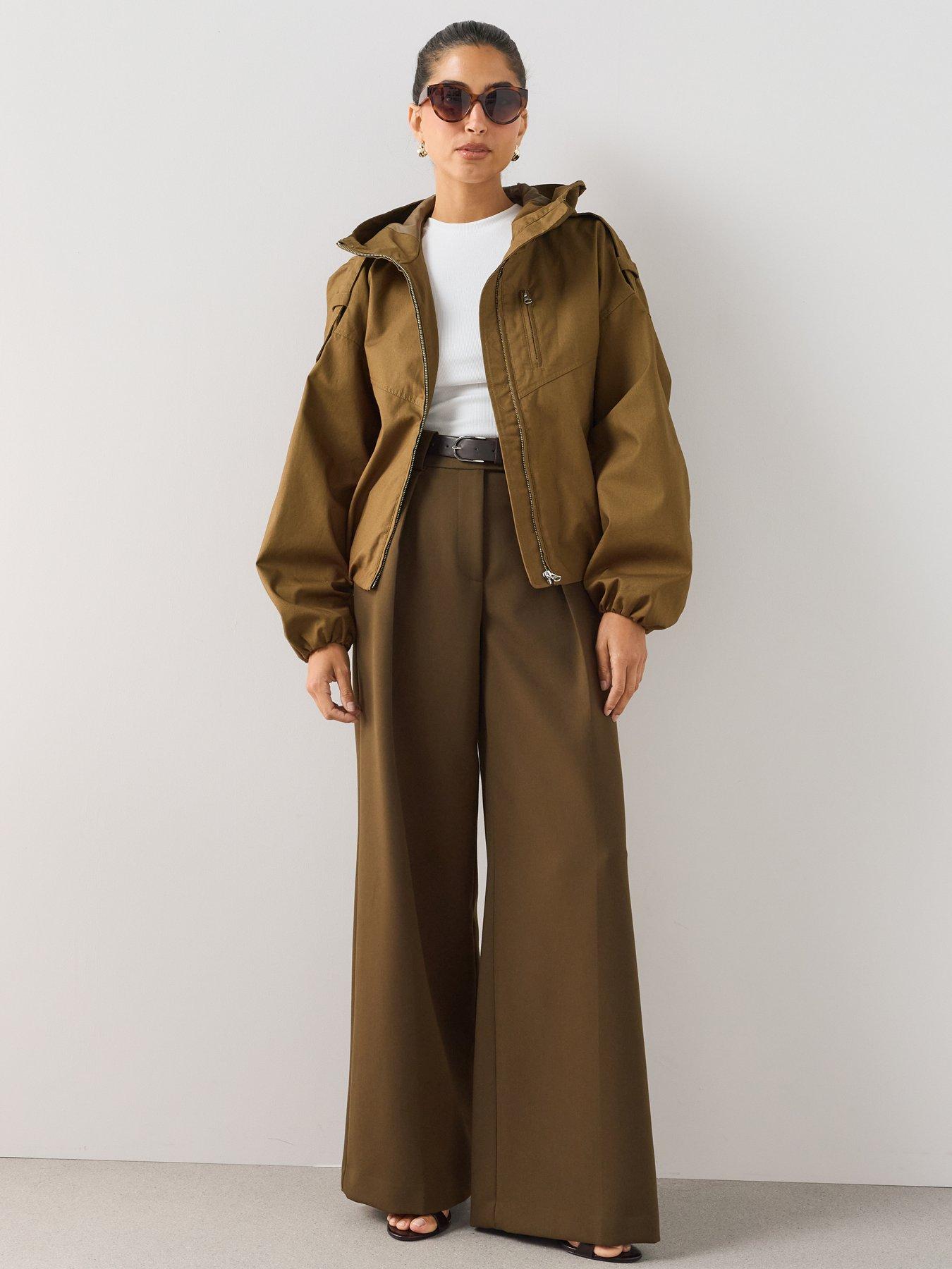 Image 3 of 7 of The Very Collection Utility Bubblehem Jacket - Brown