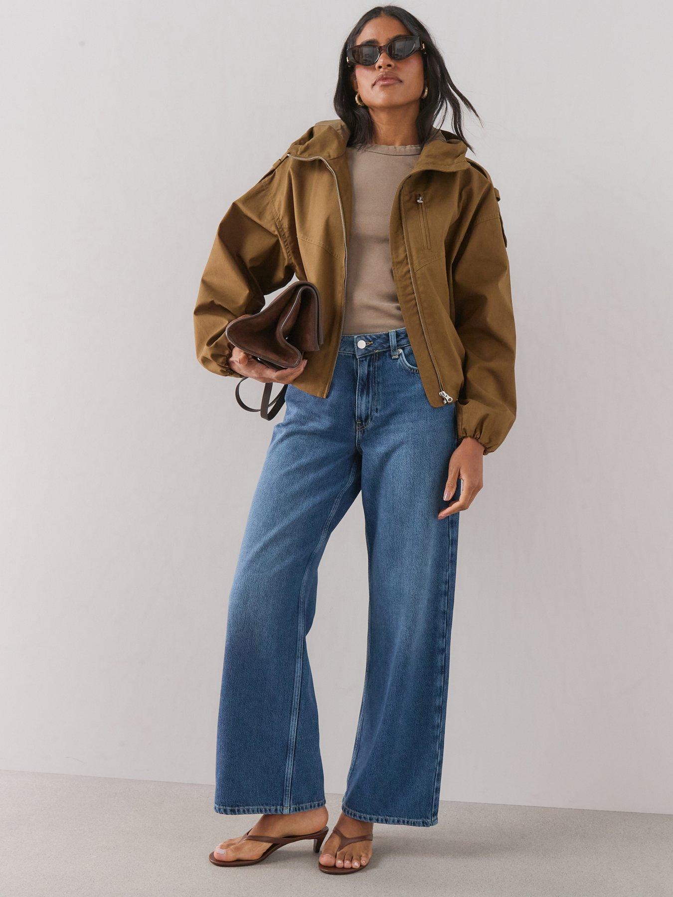 Image 4 of 7 of The Very Collection Utility Bubblehem Jacket - Brown