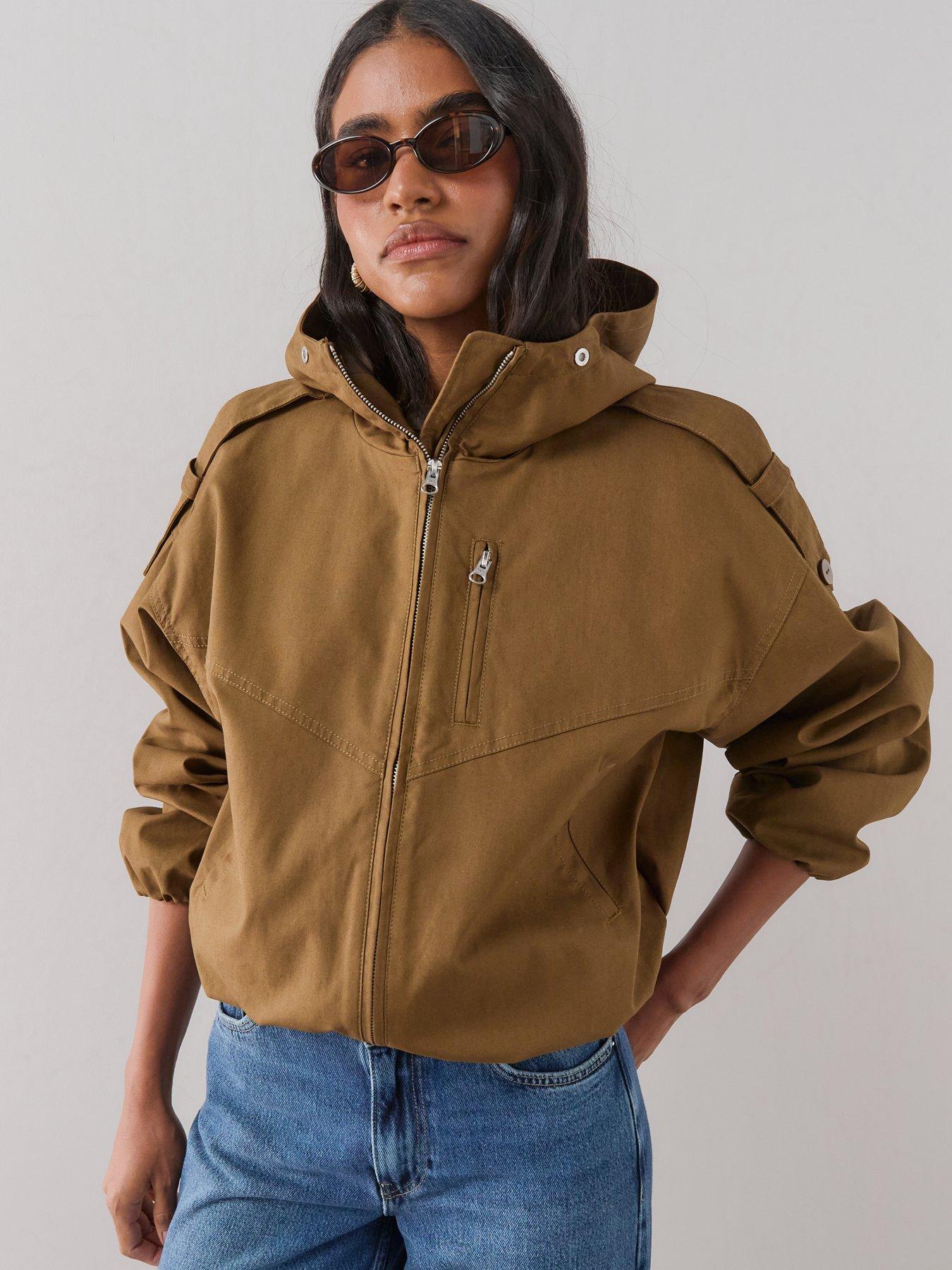 Image 5 of 7 of The Very Collection Utility Bubblehem Jacket - Brown