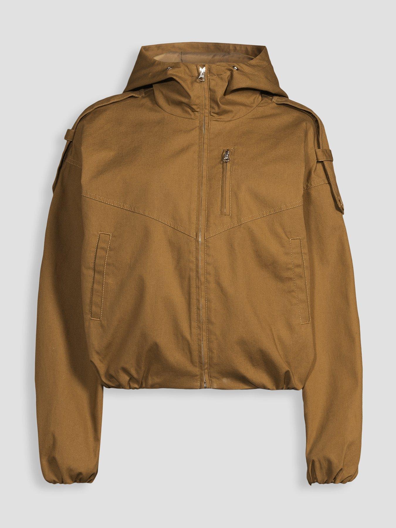 Image 7 of 7 of The Very Collection Utility Bubblehem Jacket - Brown