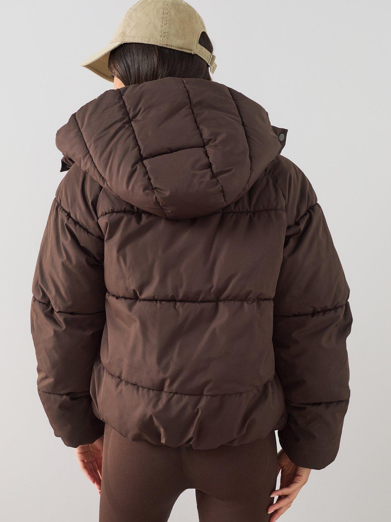 Image 2 of 7 of The Very Collection Short Padded Coat - Brown