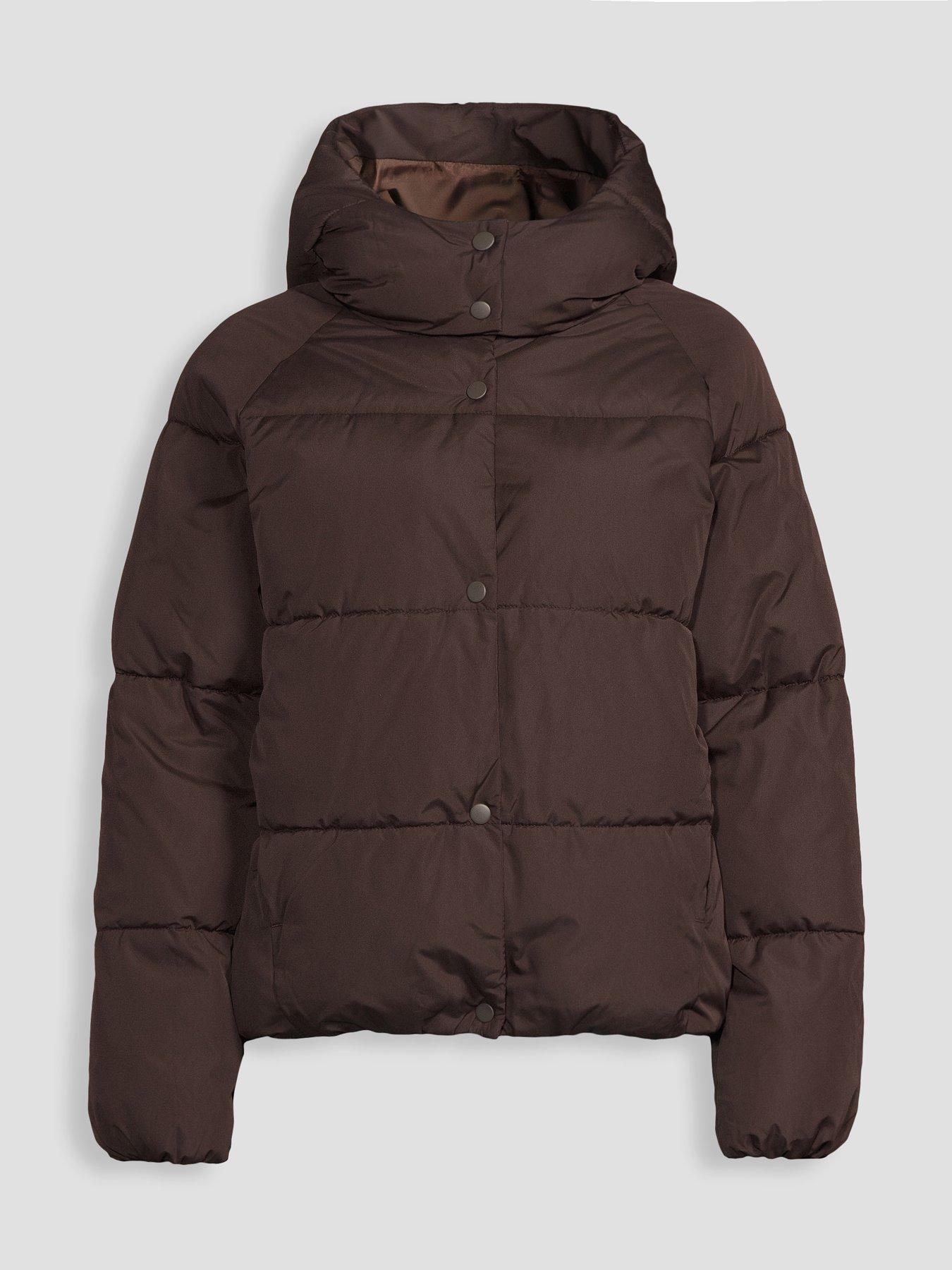 Image 7 of 7 of The Very Collection Short Padded Coat - Brown