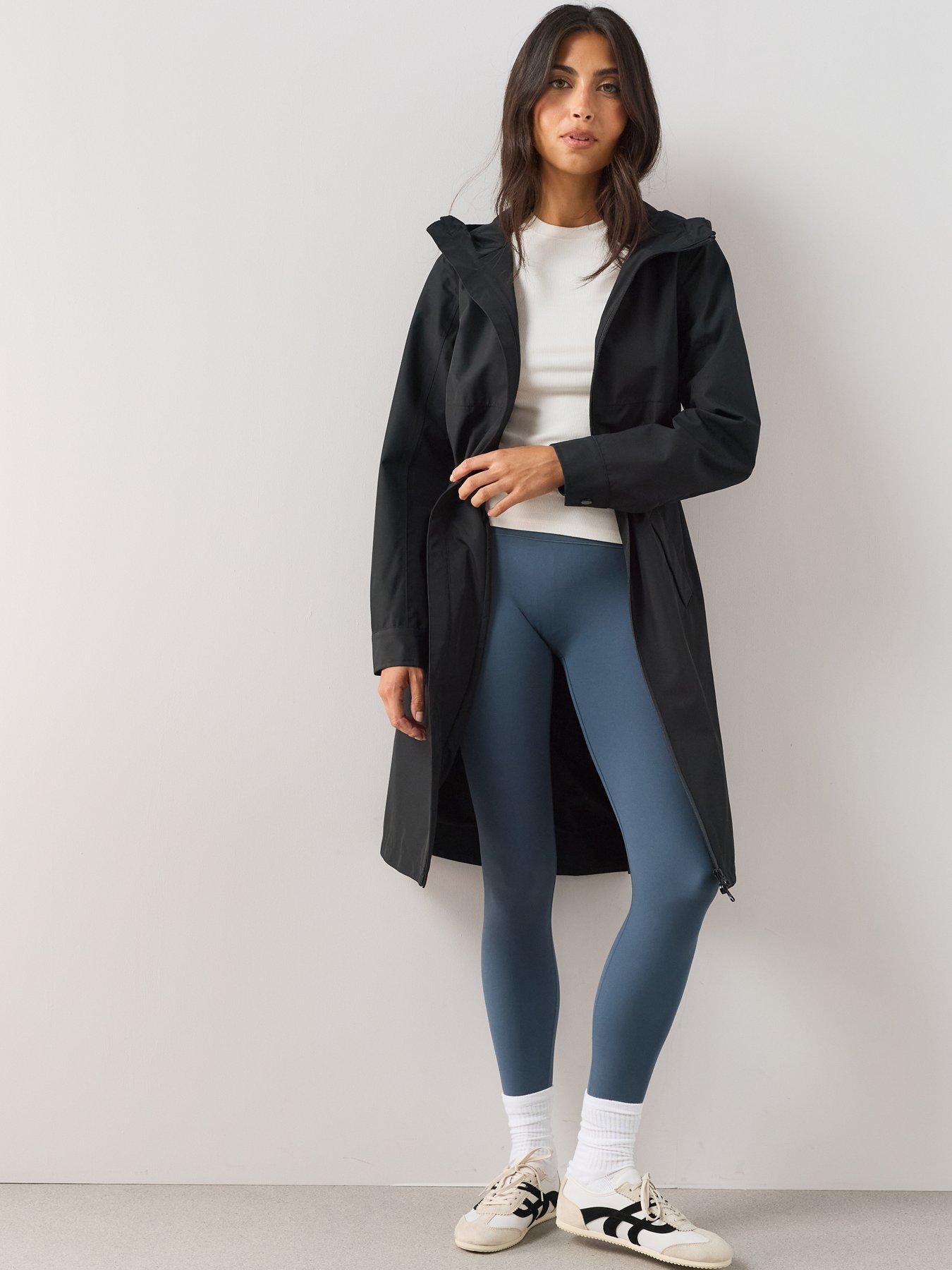 The Very Collection Longline Waterproof Hooded Coat - Black