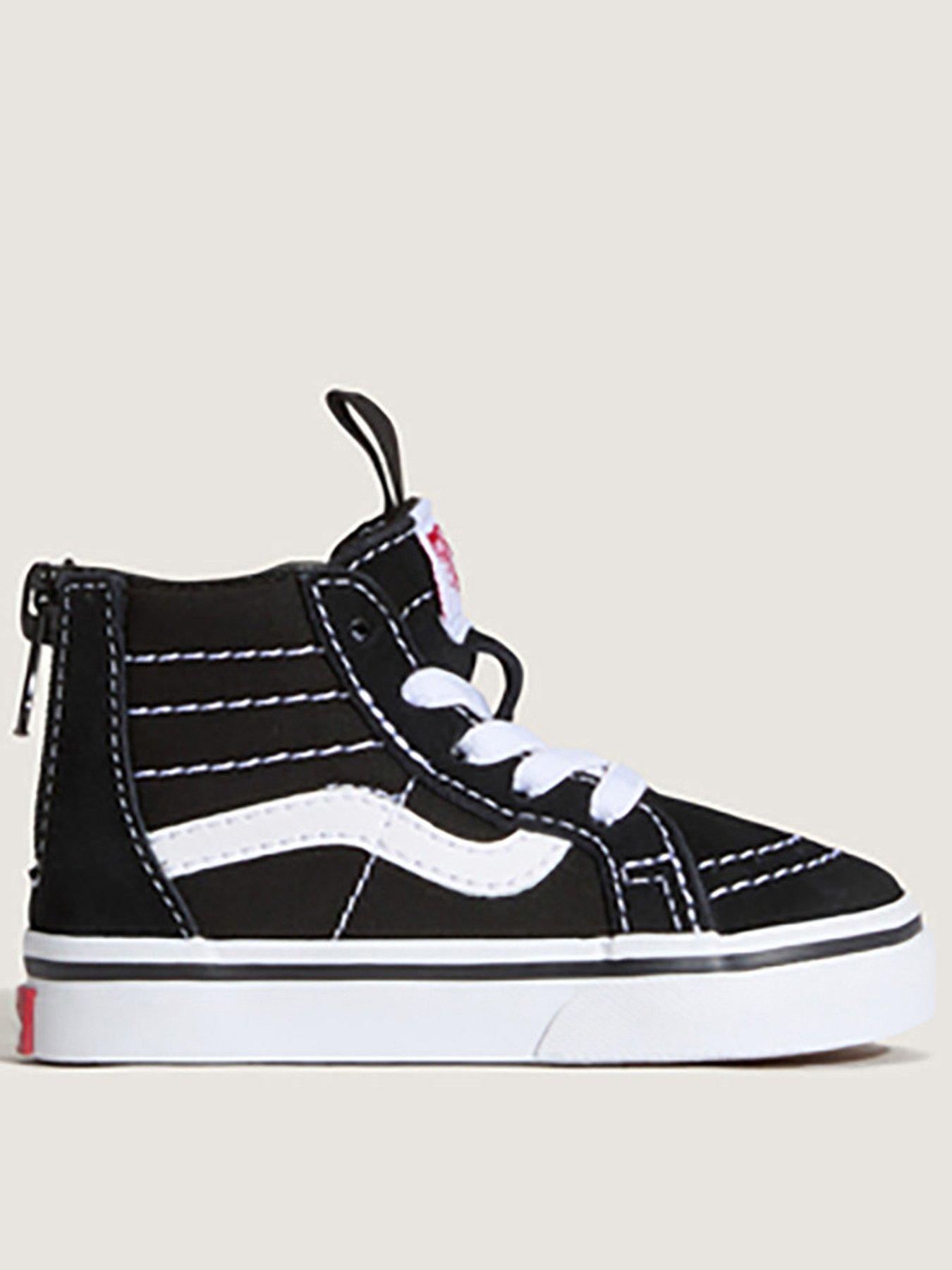 Vans Infant Sk8-Hi Top Zip Shoes - Black