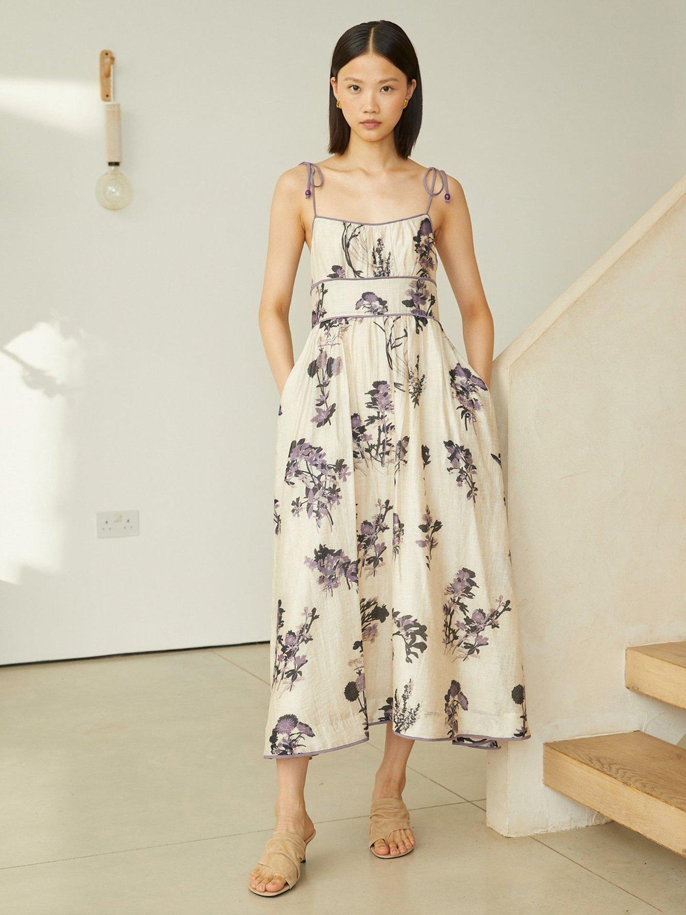 Jovanna Yessica Floral Midi Dress - Multi