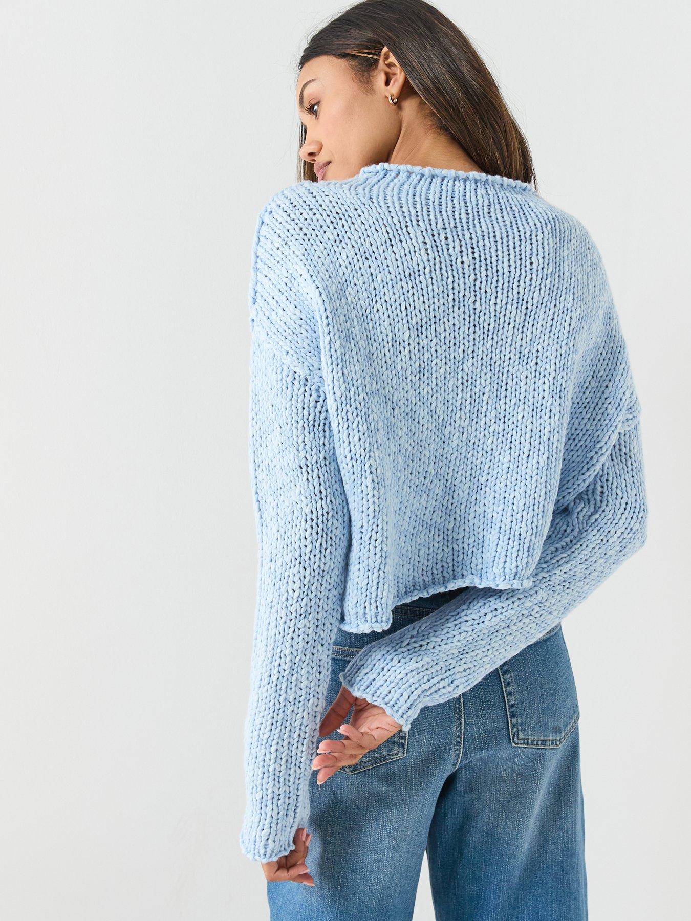 Image 2 of 6 of FREE PEOPLE Opal Rollneck Sweater - Blue