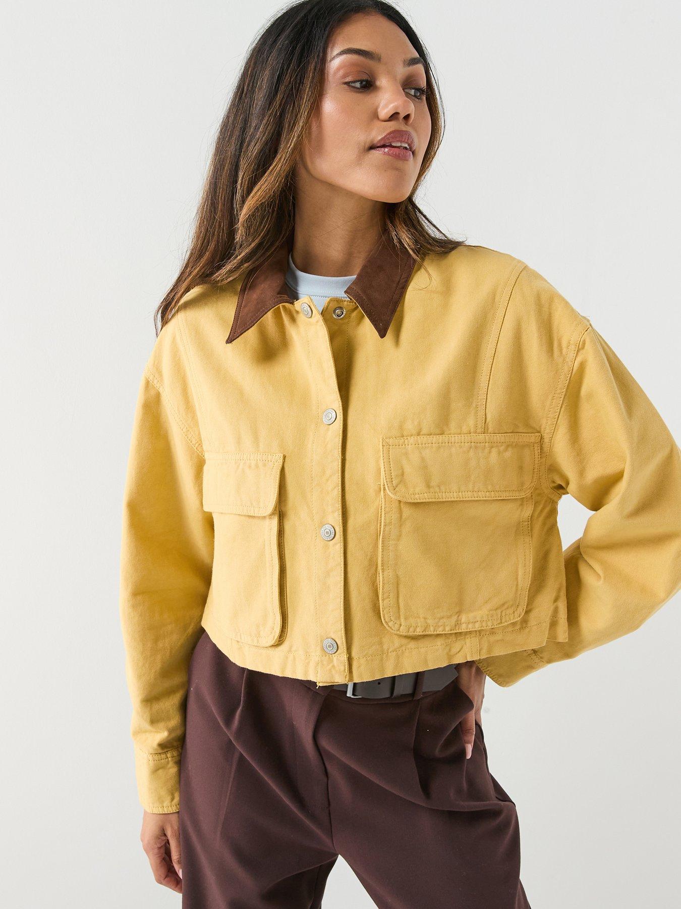 Image 1 of 6 of FREE PEOPLE Martha Workwear Jacket - Yellow