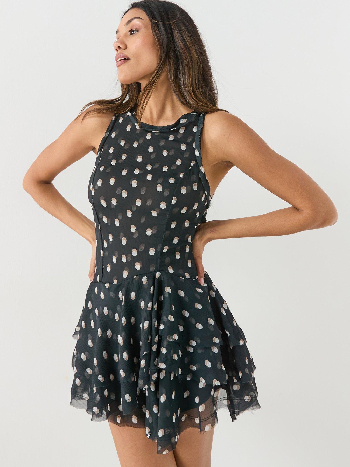 Image 1 of 6 of FREE PEOPLE Raven Printed Mini - Black