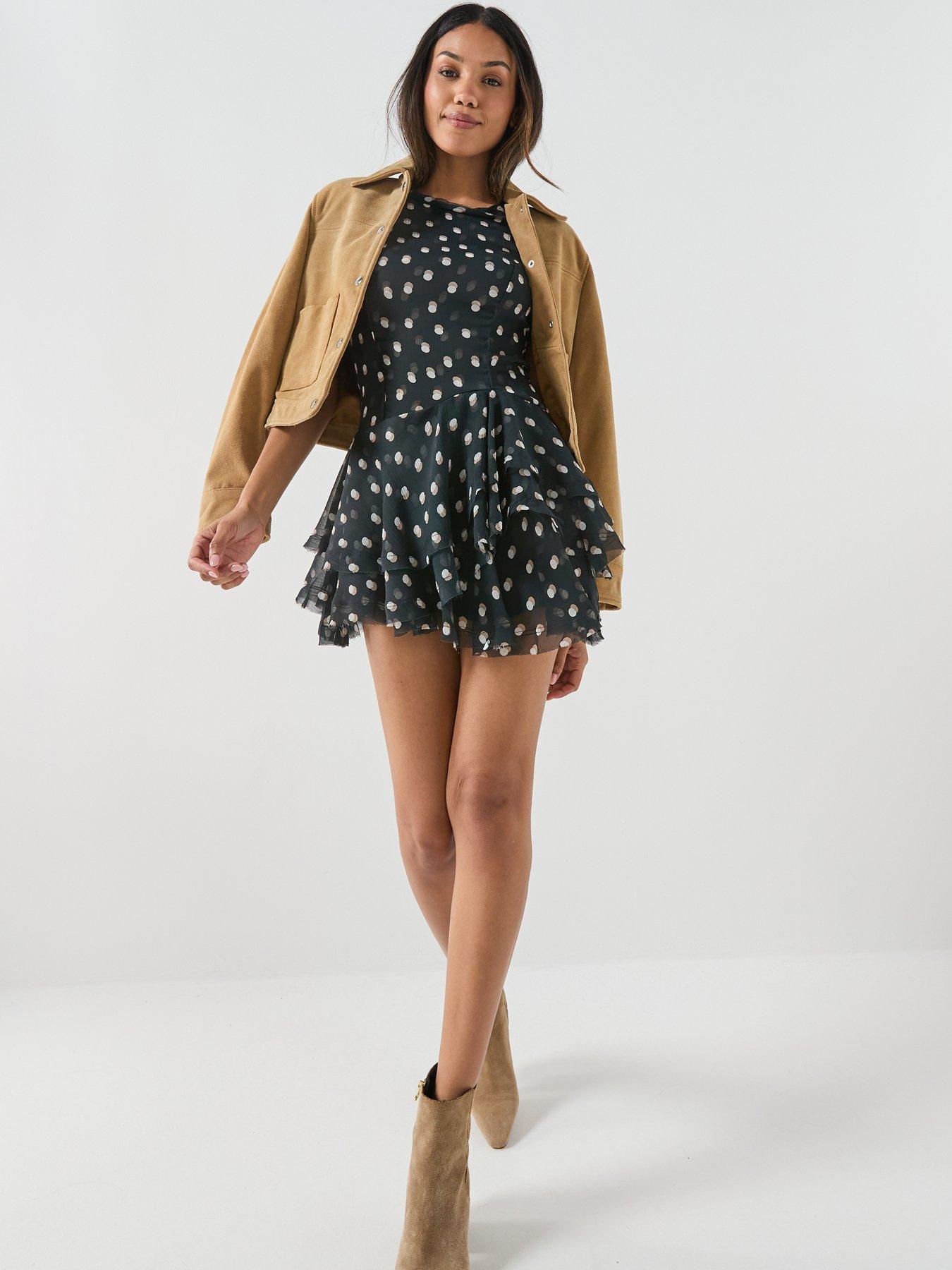 Image 3 of 6 of FREE PEOPLE Raven Printed Mini - Black