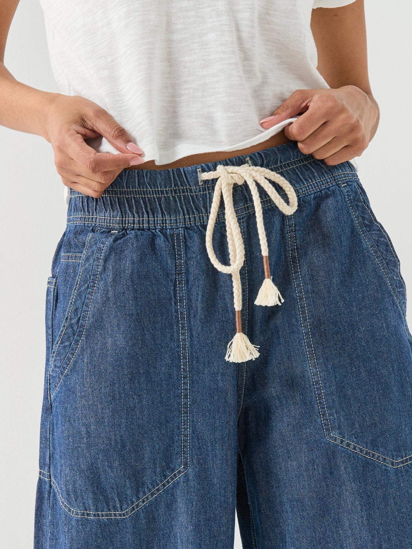 Image 4 of 5 of FREE PEOPLE Easy Peasy Pull On - Navy