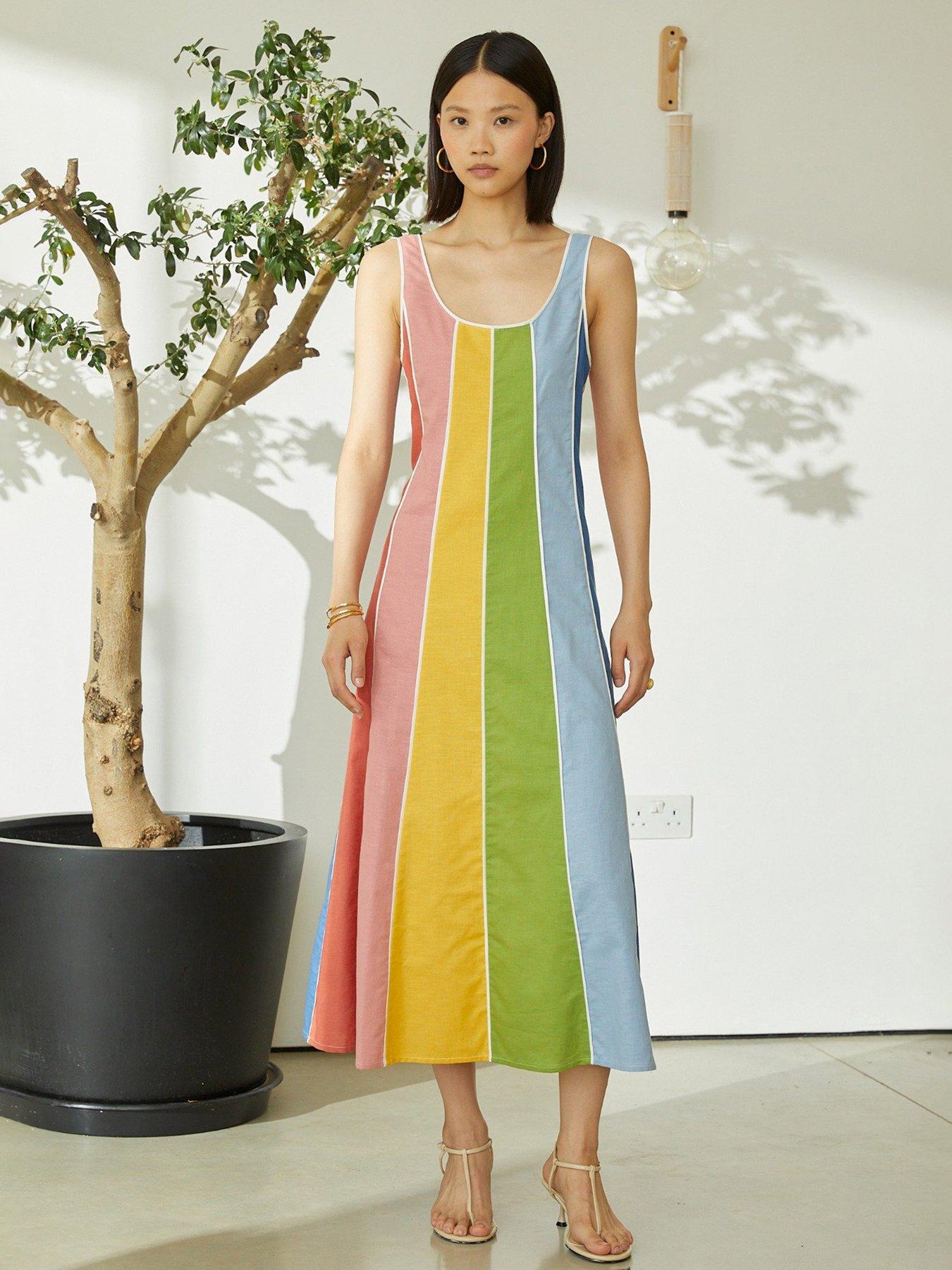 Jovanna Ramon Midi Dress - Multi
