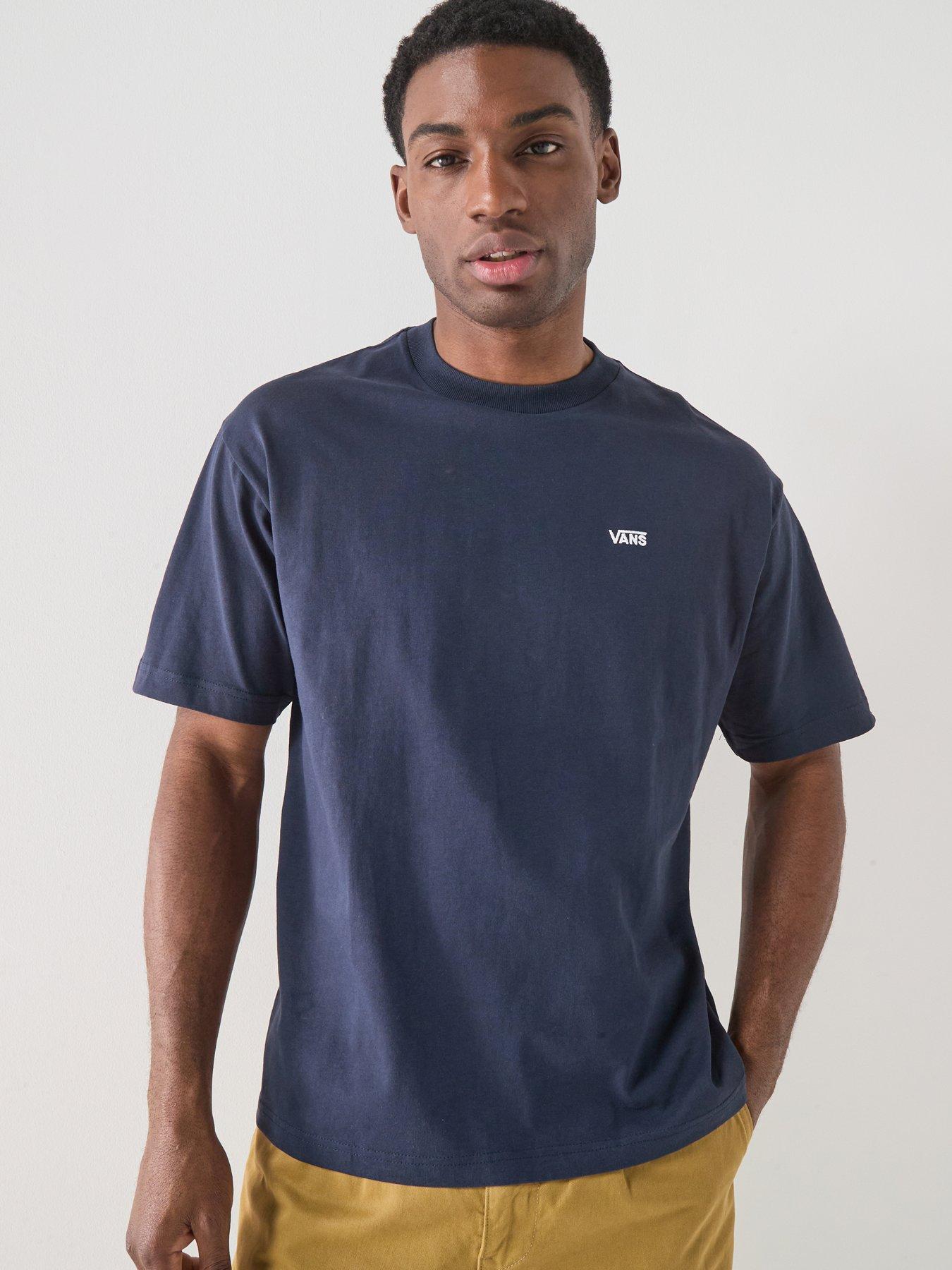 Vans Mens Left Chest Il Loose Short Sleeves, Blue, Size M, Men