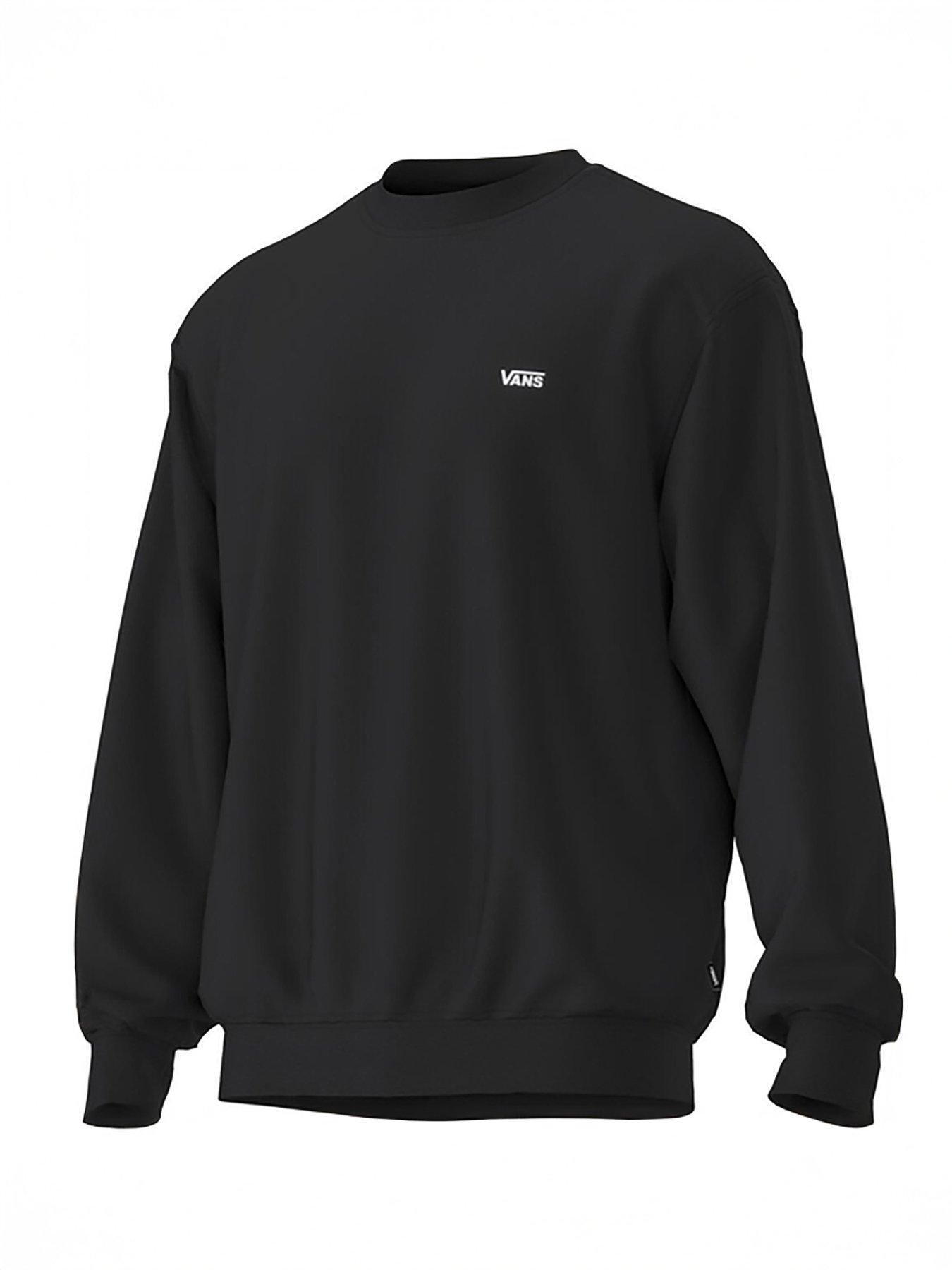 Image 3 of 4 of Vans Mens Chest Logo Crew Neck Sweatshirt - Black