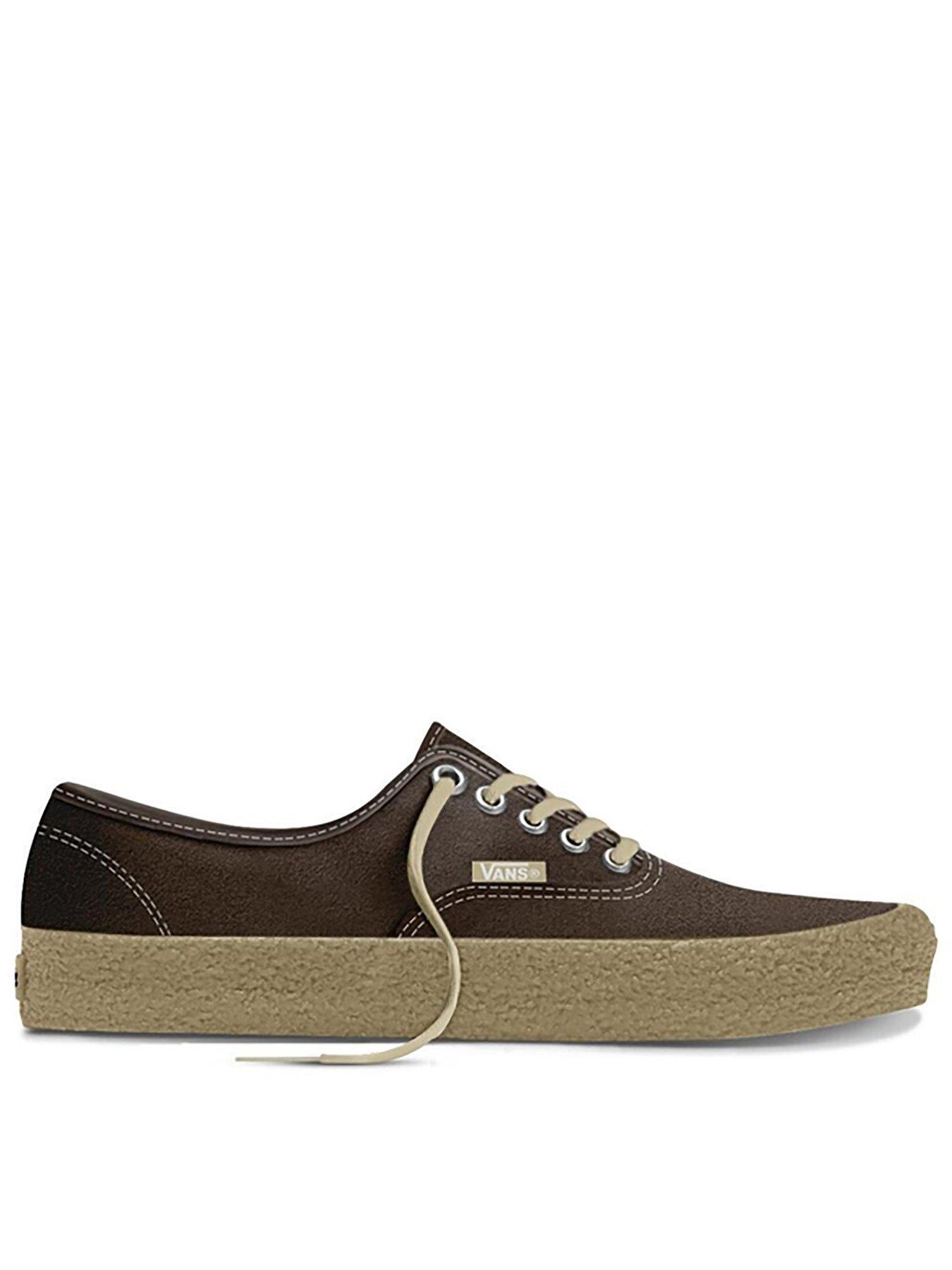 Vans Unisex Authentic Canvas Shoes, Brown, Size 4, Men