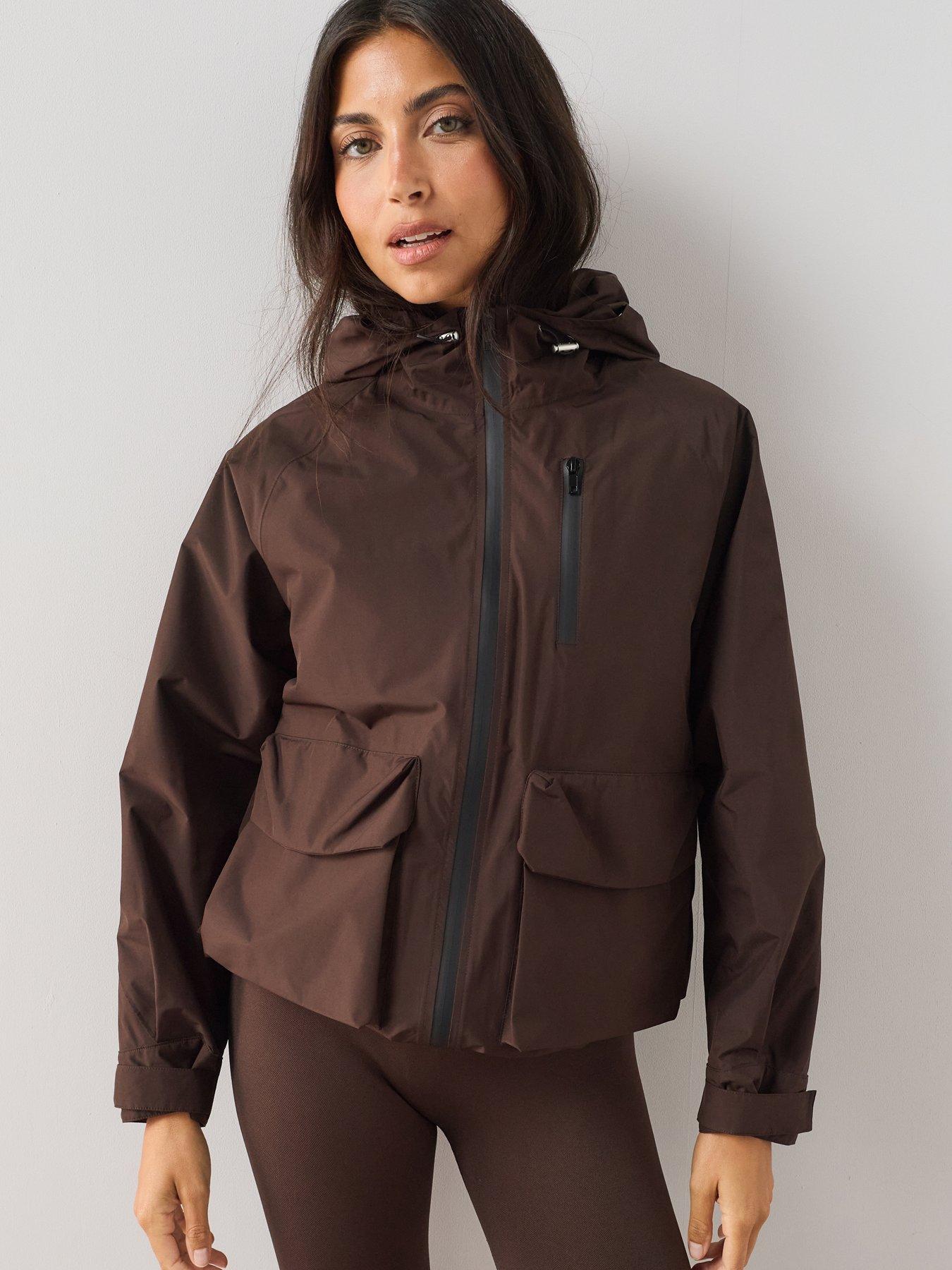 The Very Collection Short Waterproof Jacket - Brown