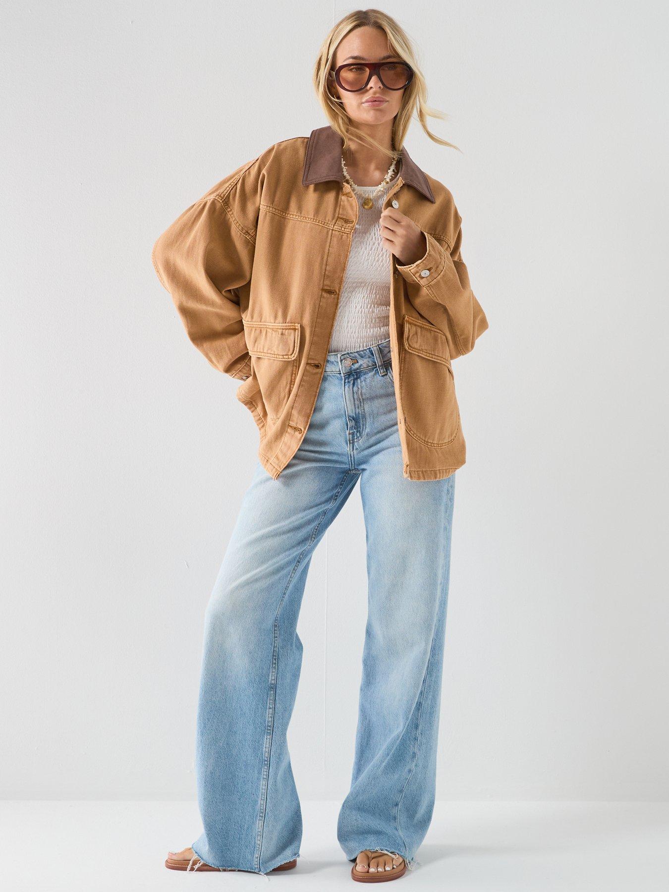 FREE PEOPLE Lemon Denim Jacket - Beige | Very