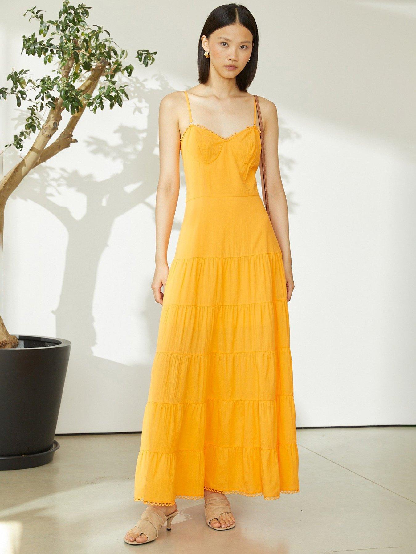 Jovanna Aneta Midaxi Dress - Orange