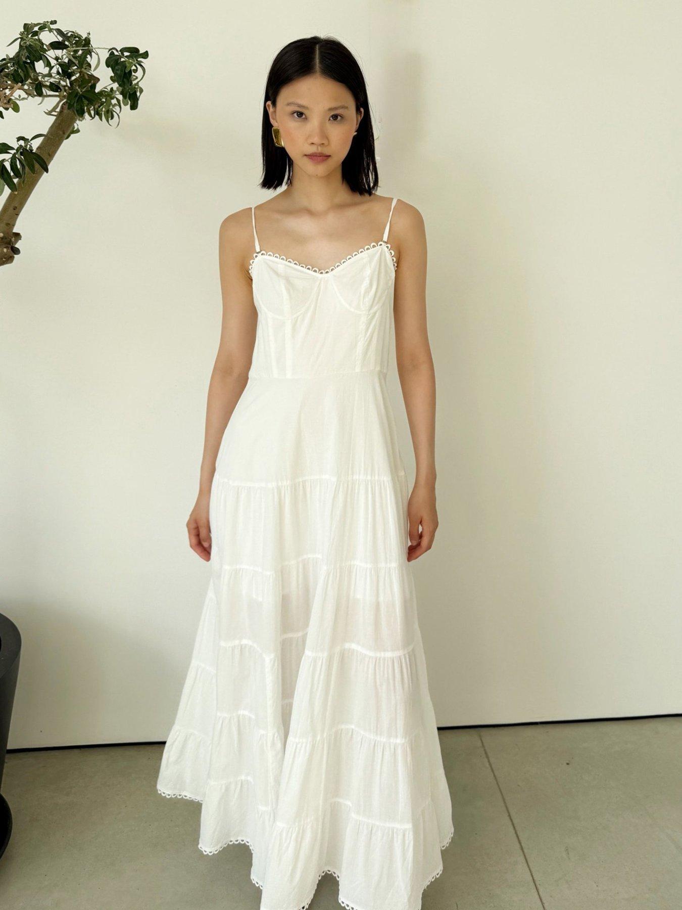 Jovanna Aneta Midaxi Dress - White