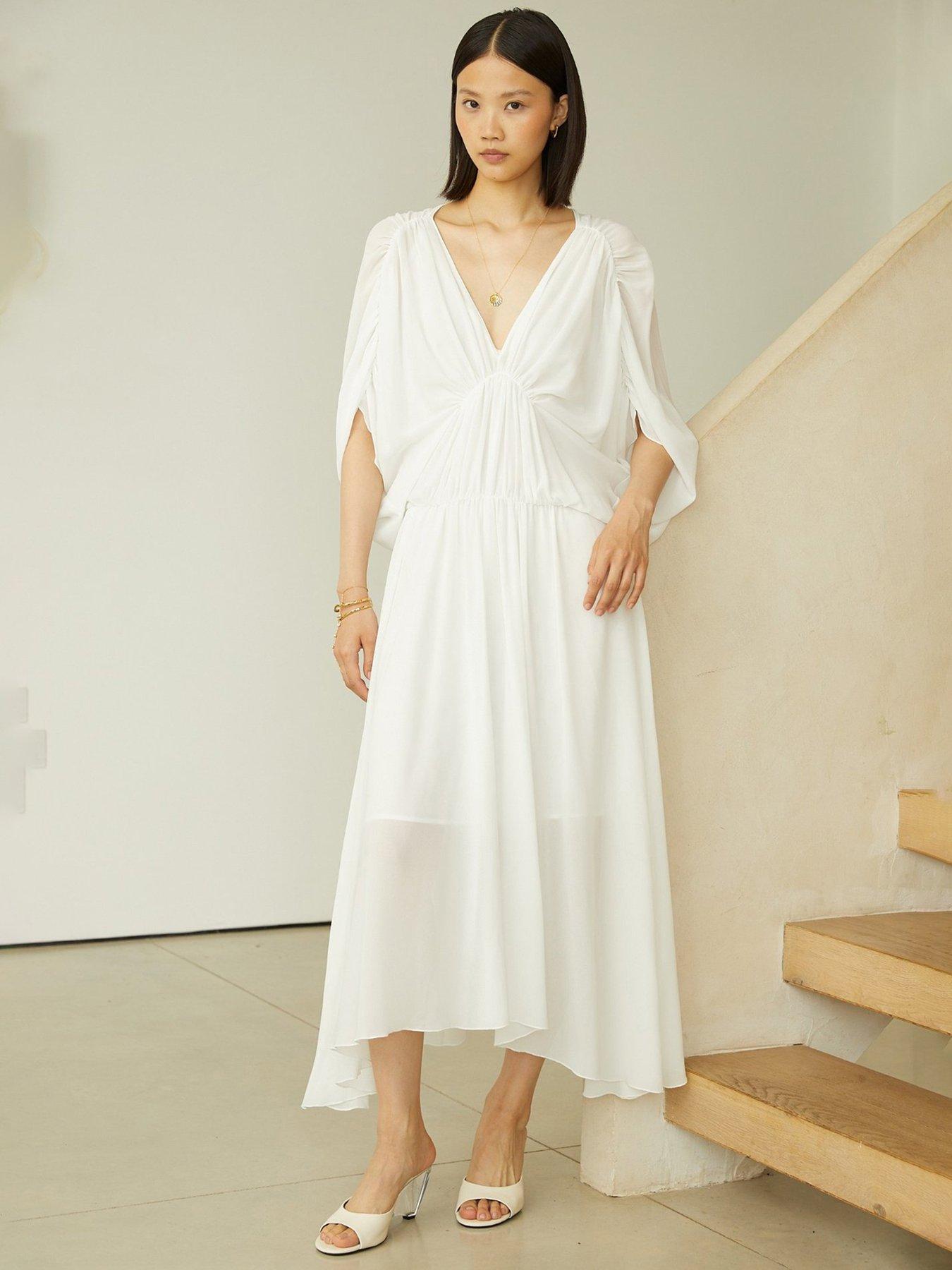 Jovanna Tullies Midi Dress - White