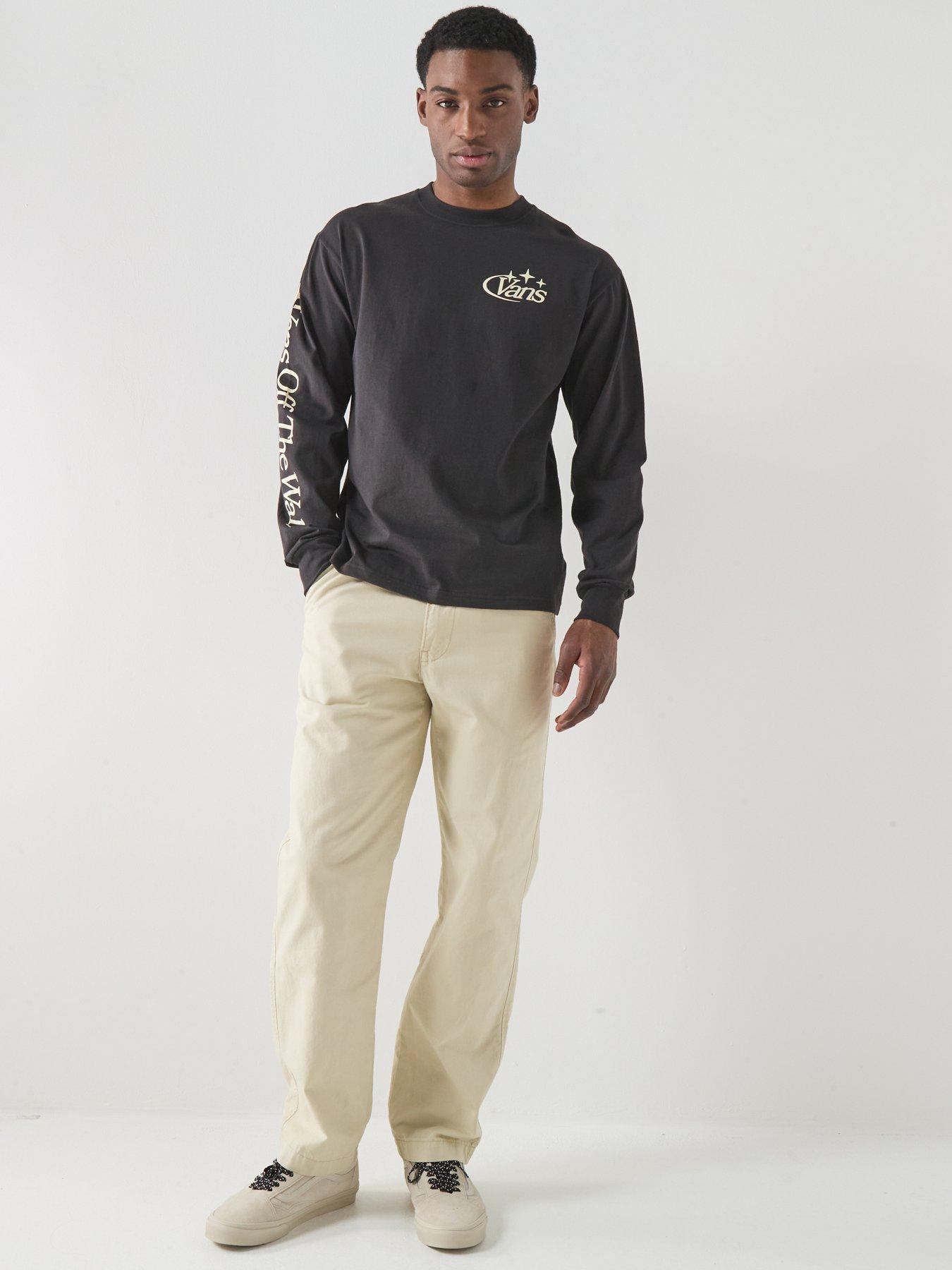 Image 3 of 4 of Vans Mens Advanced Vee Long Sleeve T-Shirt - Black