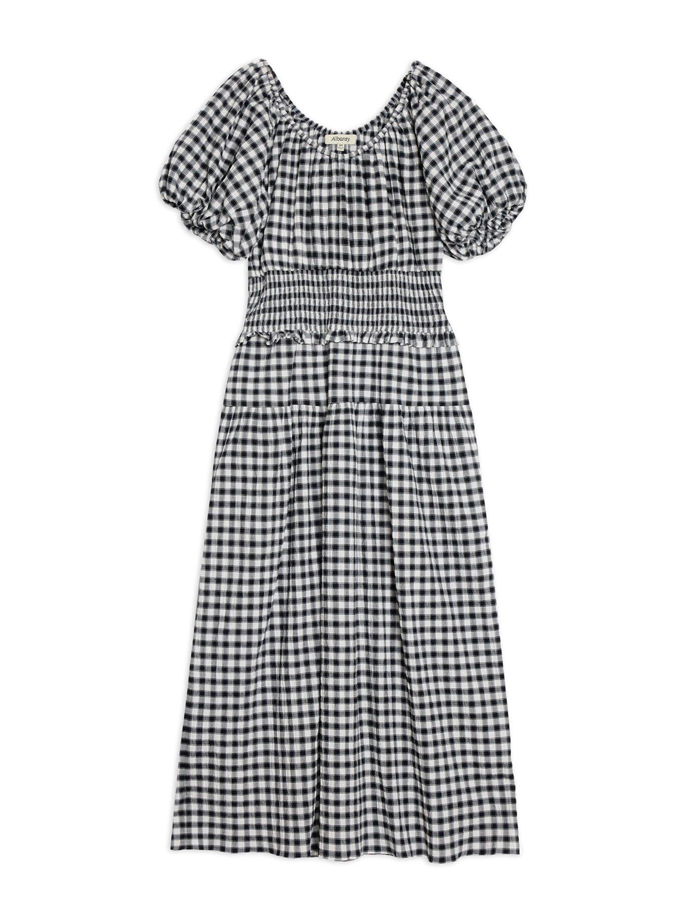 Image 4 of 4 of Albaray Gingham Dress - Black