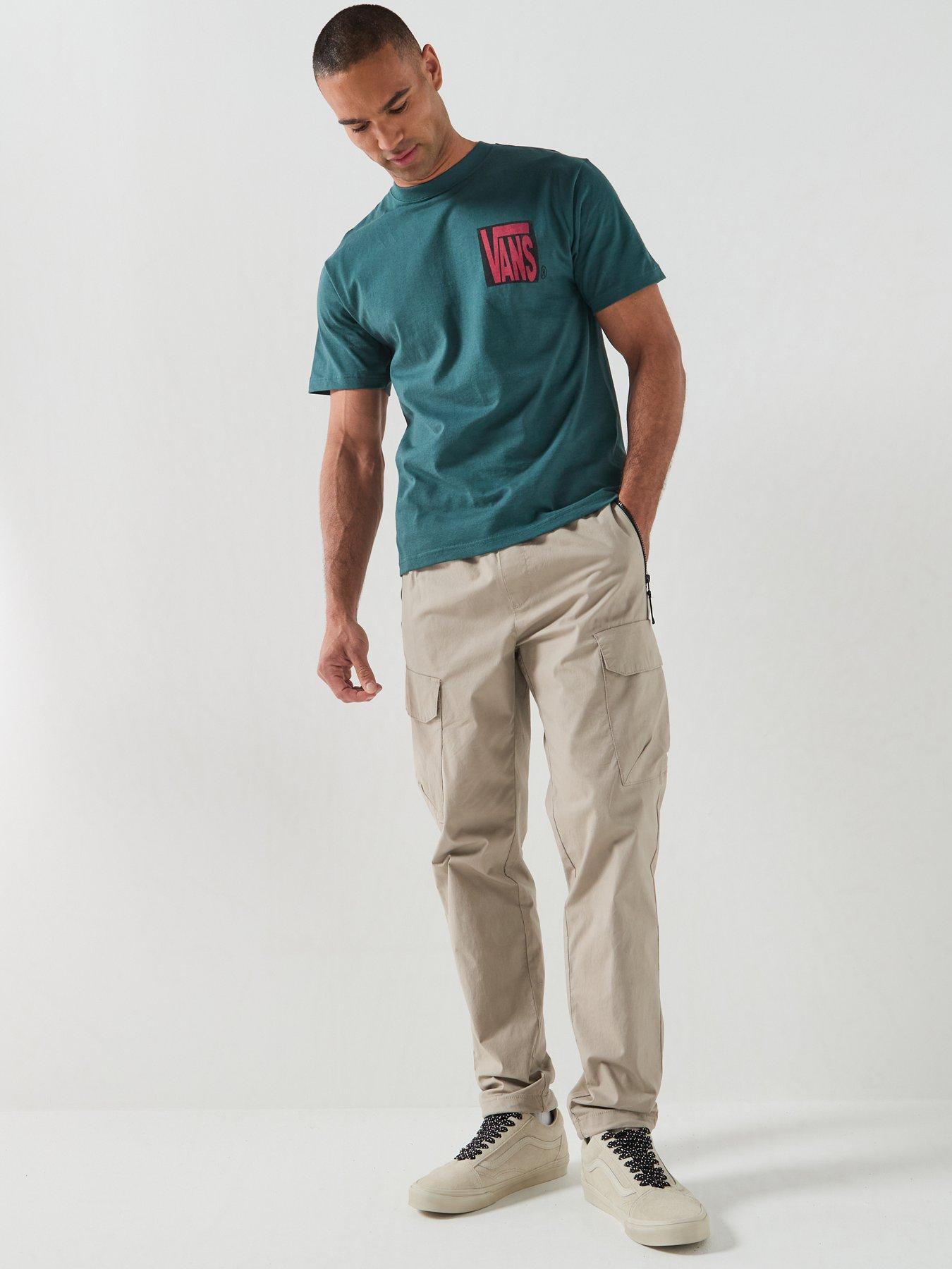 Vans Mens Stretch Stack Crackle Short Sleeve T-Shirt - Green | Very