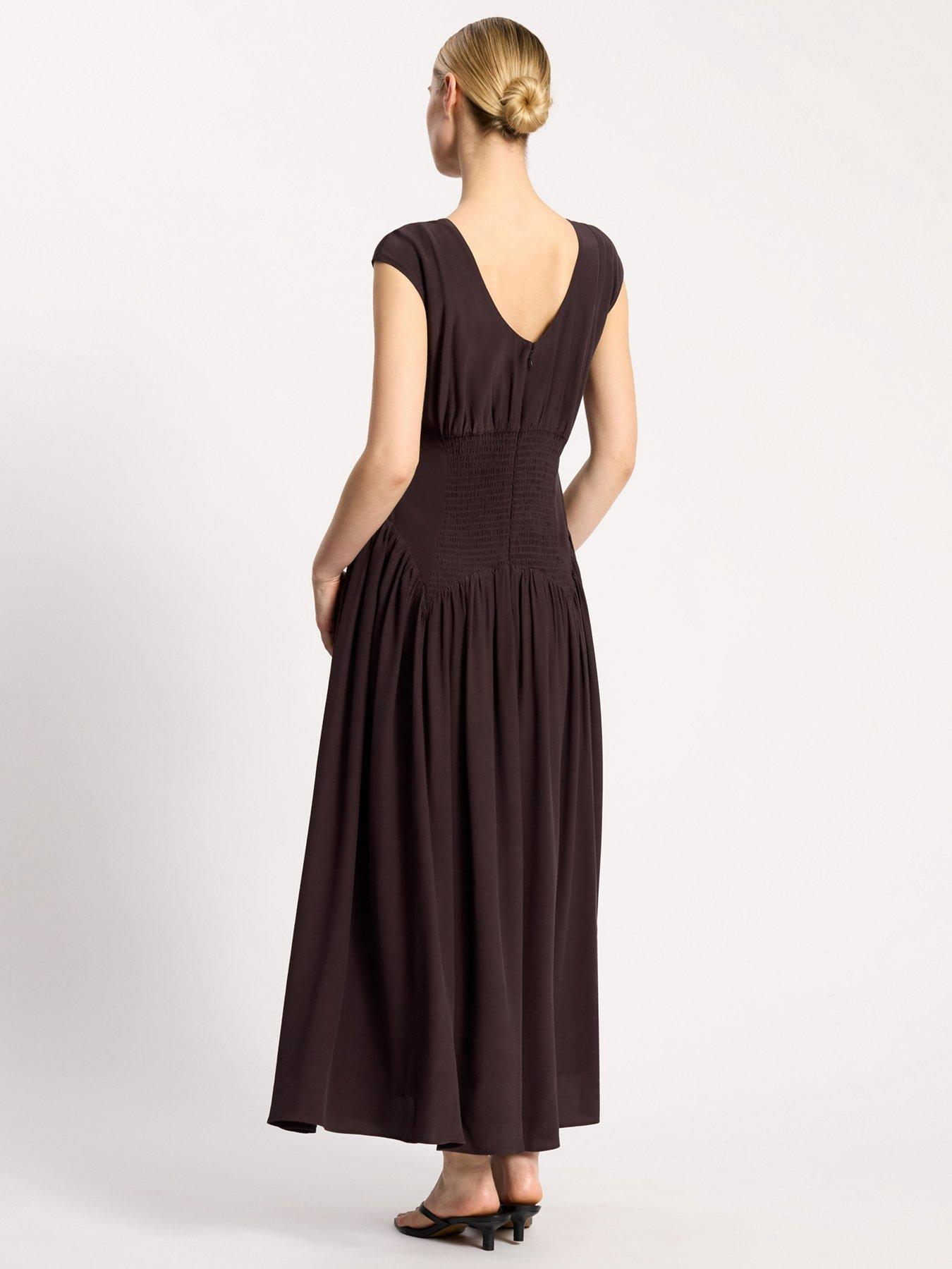 eileen fisher drop waist silk dress Storybook Ending Drop Waist Maxi Dress – Yourdarlingstyle main image 1