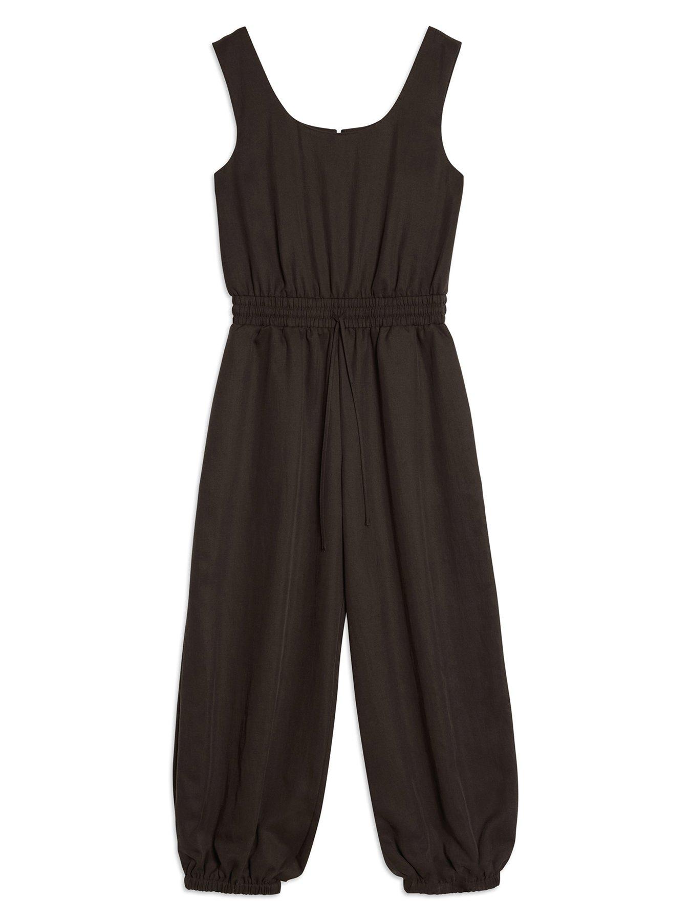 Image 5 of 5 of Albaray Tencel Jumpsuit - Brown