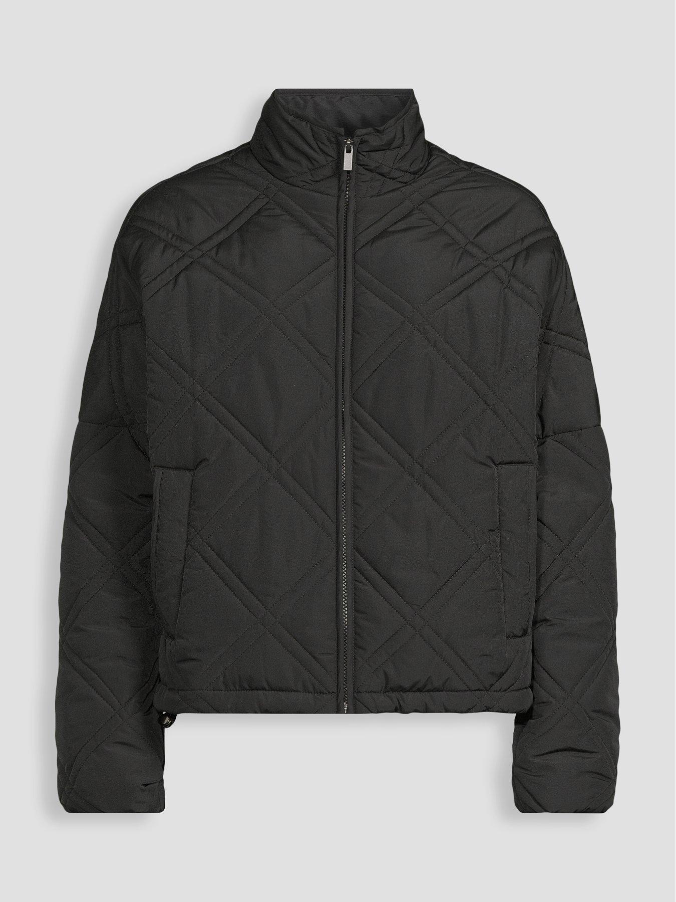 Image 7 of 7 of The Very Collection Quilted Bomber Jacket - Black
