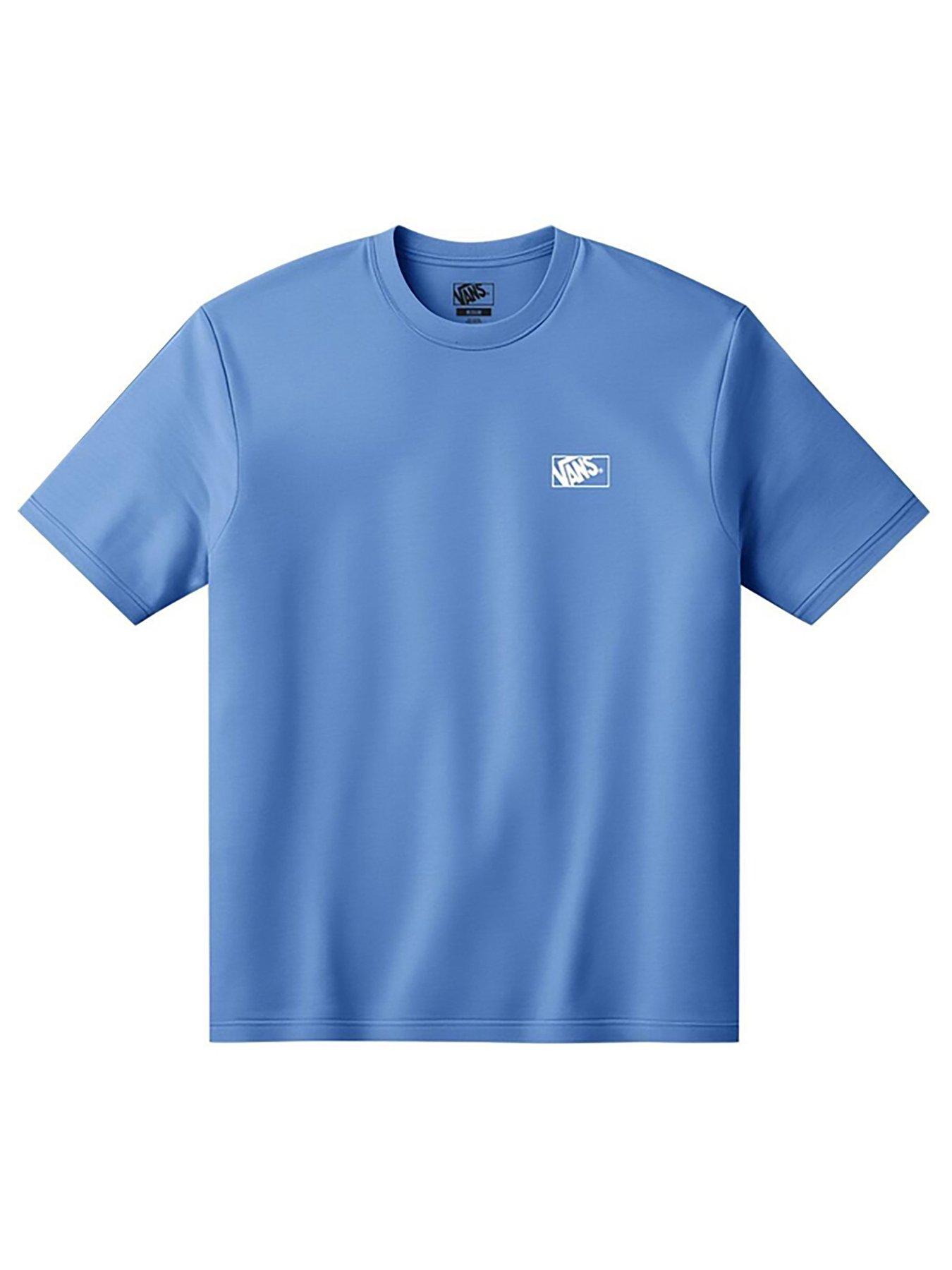 Vans: Boys Double Standard Short Sleeve T-Shirt - Blue