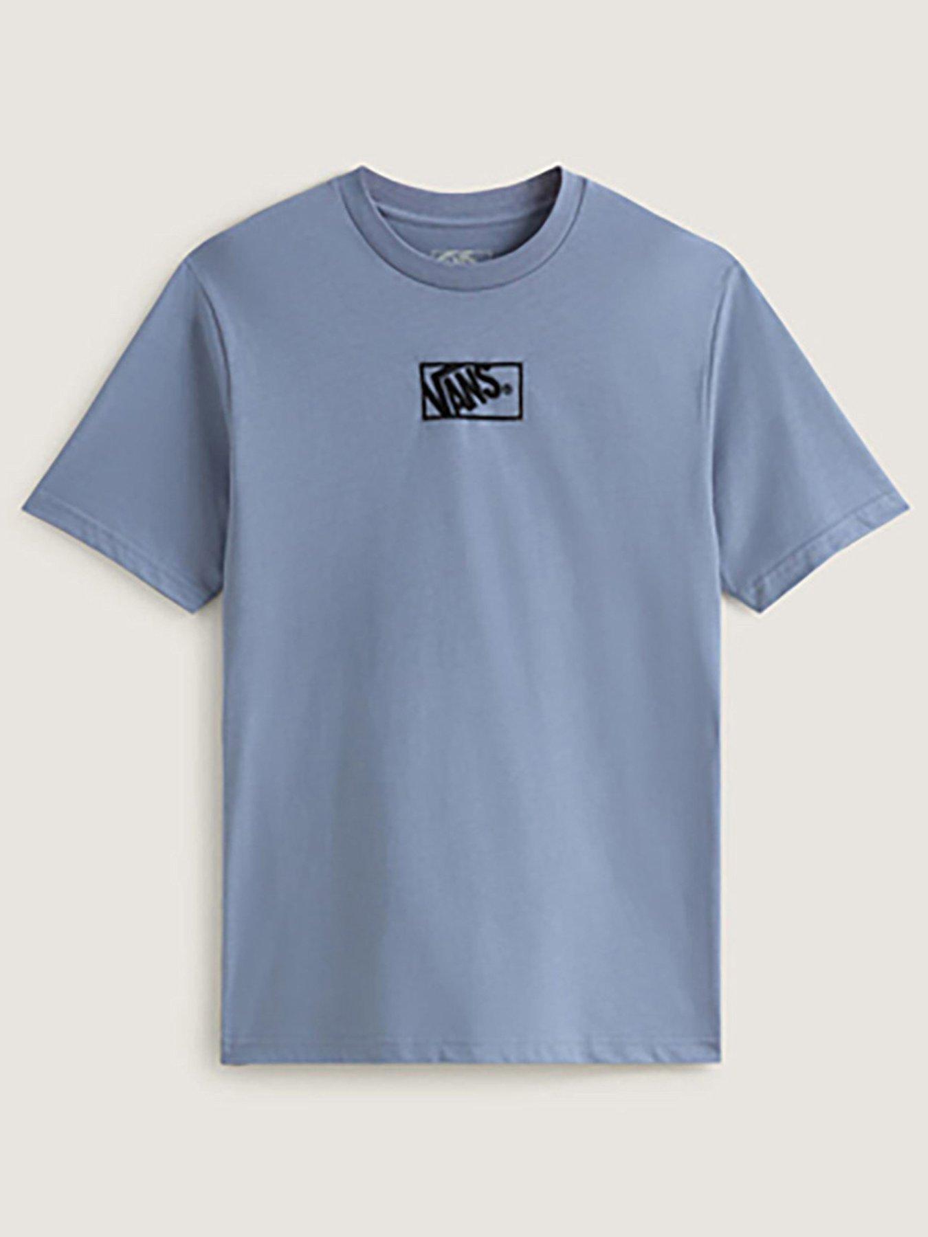 Vans Boys By Blocked Box Short Sleeve Tee - Blue