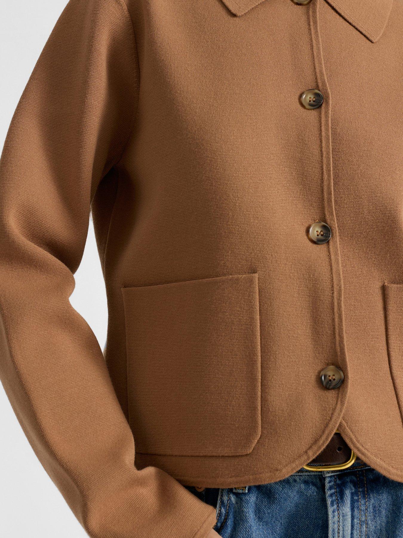 Image 3 of 5 of Albaray Compact Knit Jacket - Beige