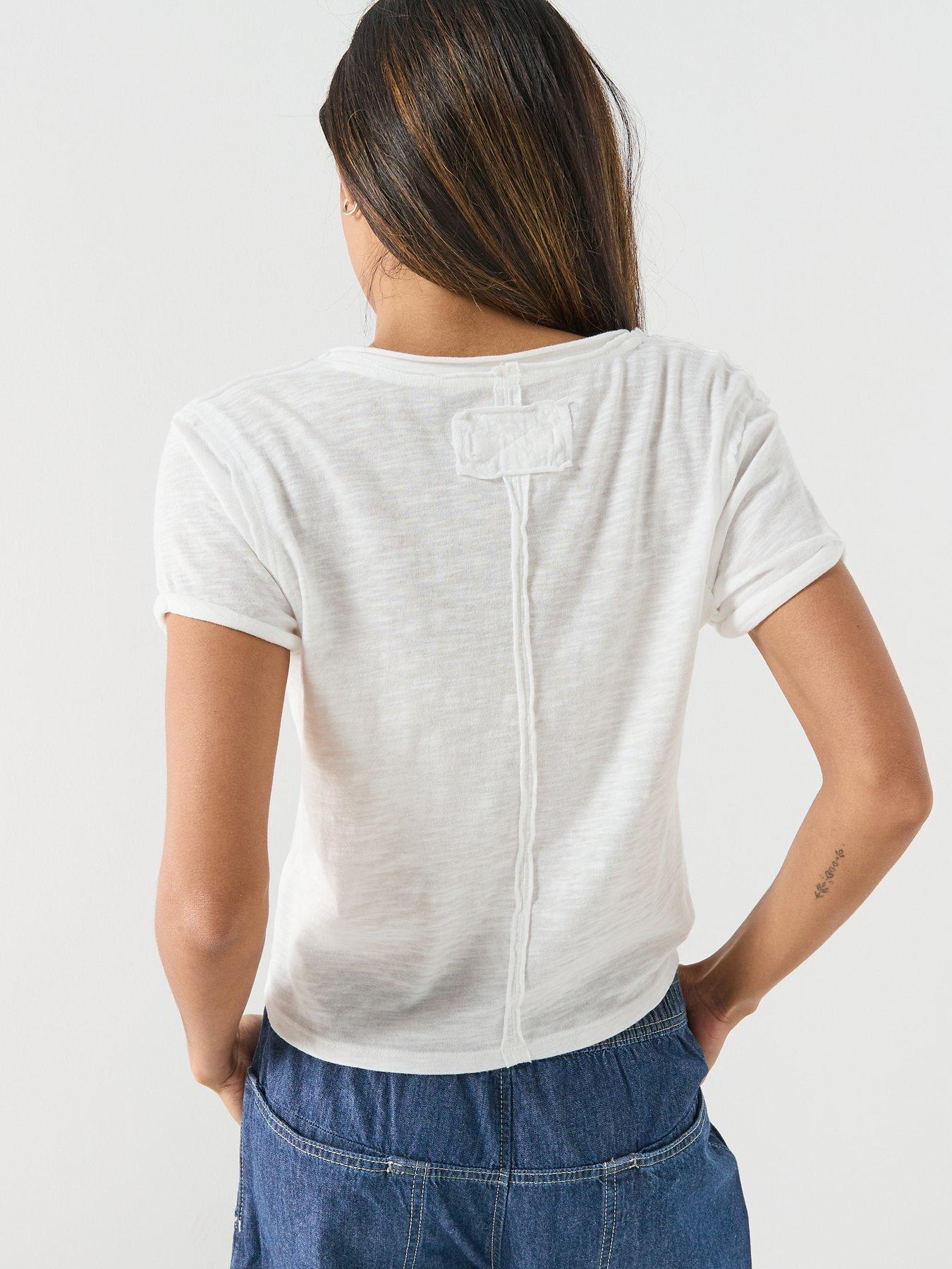 Image 2 of 5 of FREE PEOPLE Take 2 T-Shirt - Cream