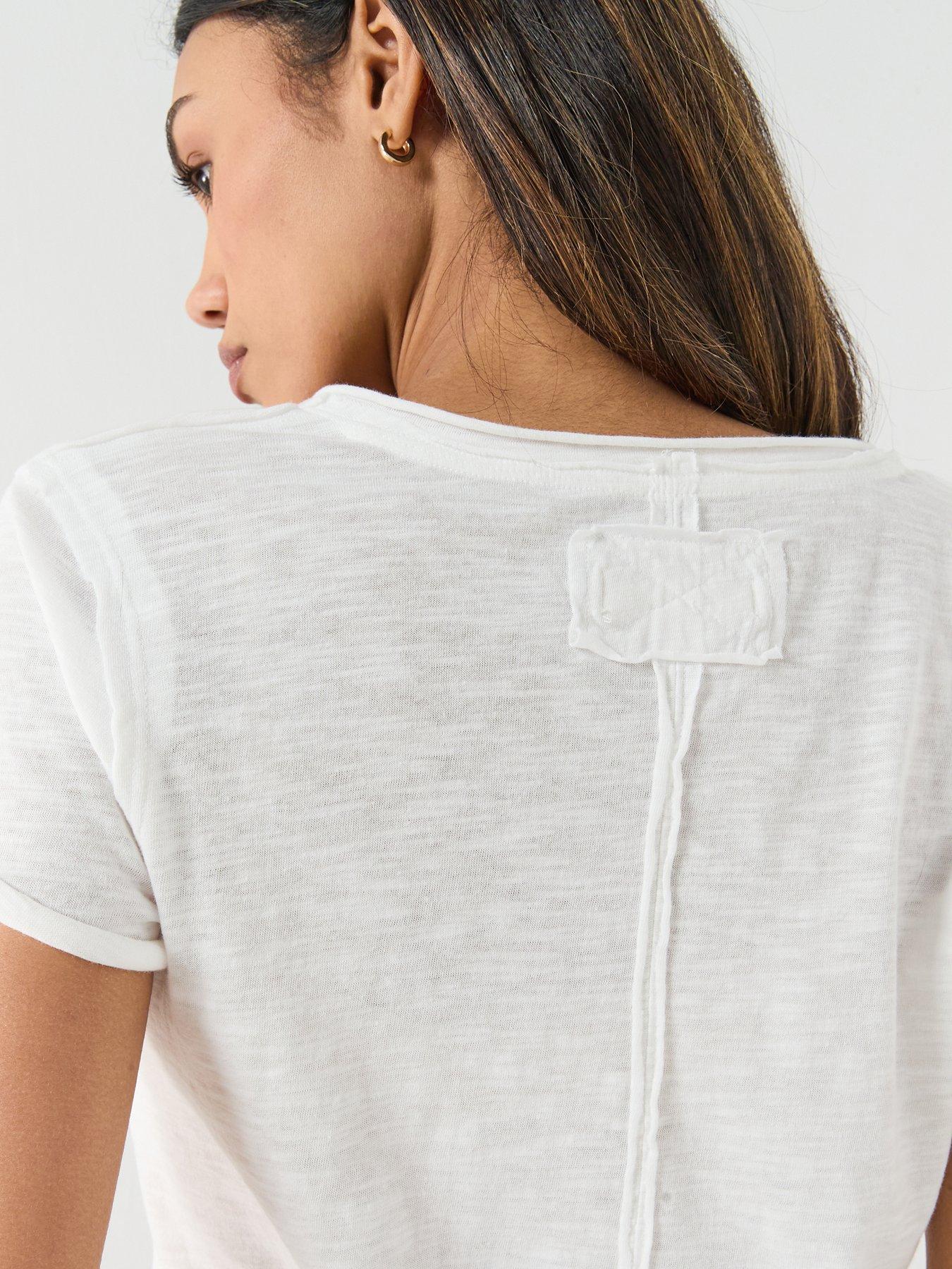 Image 5 of 5 of FREE PEOPLE Take 2 T-Shirt - Cream