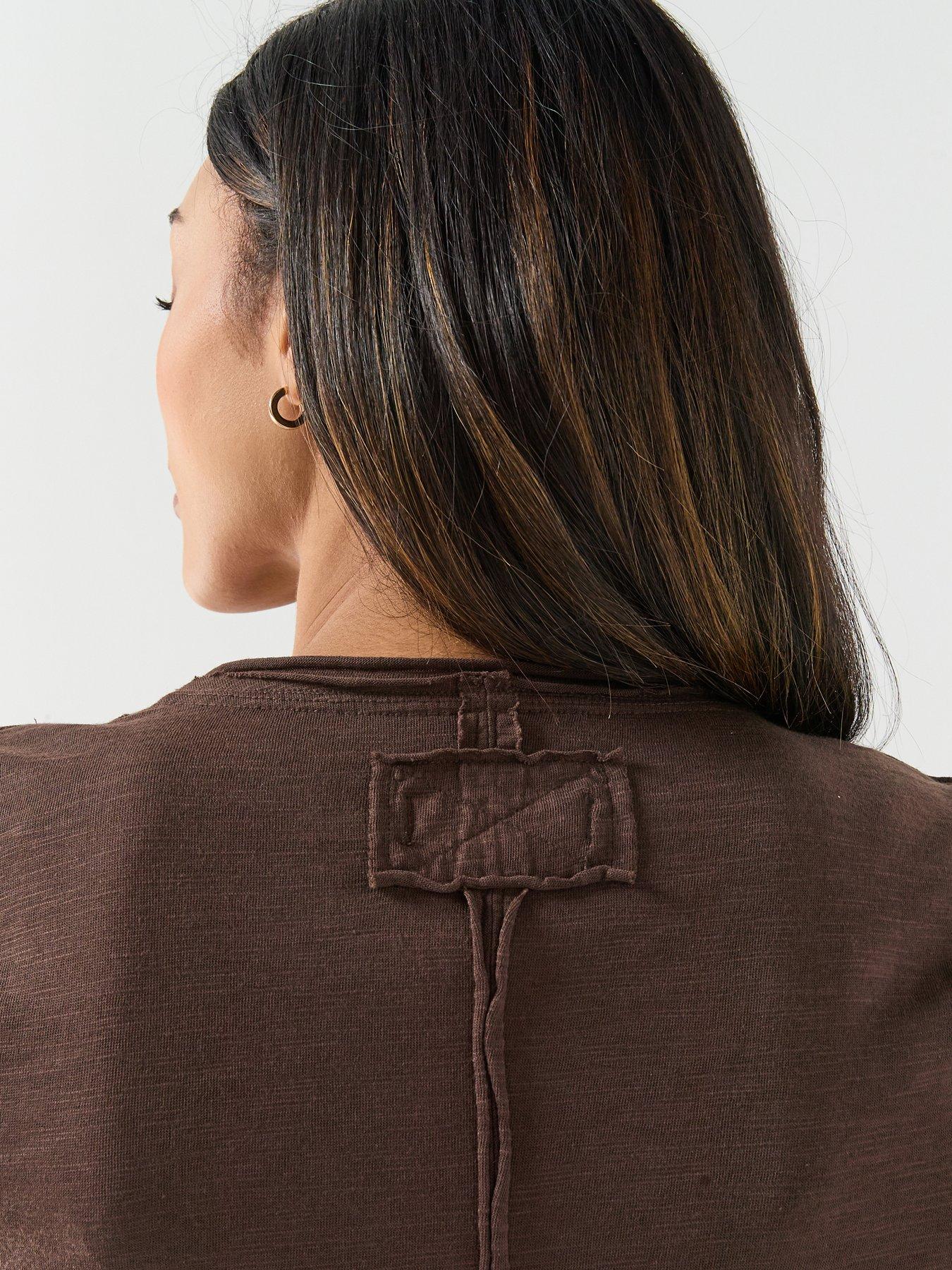 Image 5 of 6 of FREE PEOPLE Take 2 T-Shirt - Brown