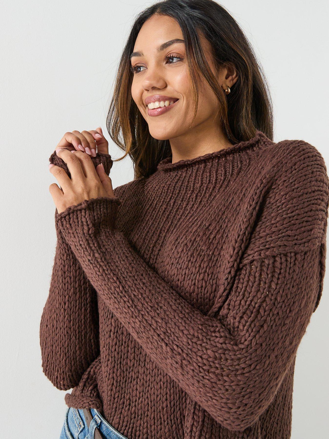Image 4 of 5 of FREE PEOPLE Opal Sweater - Brown