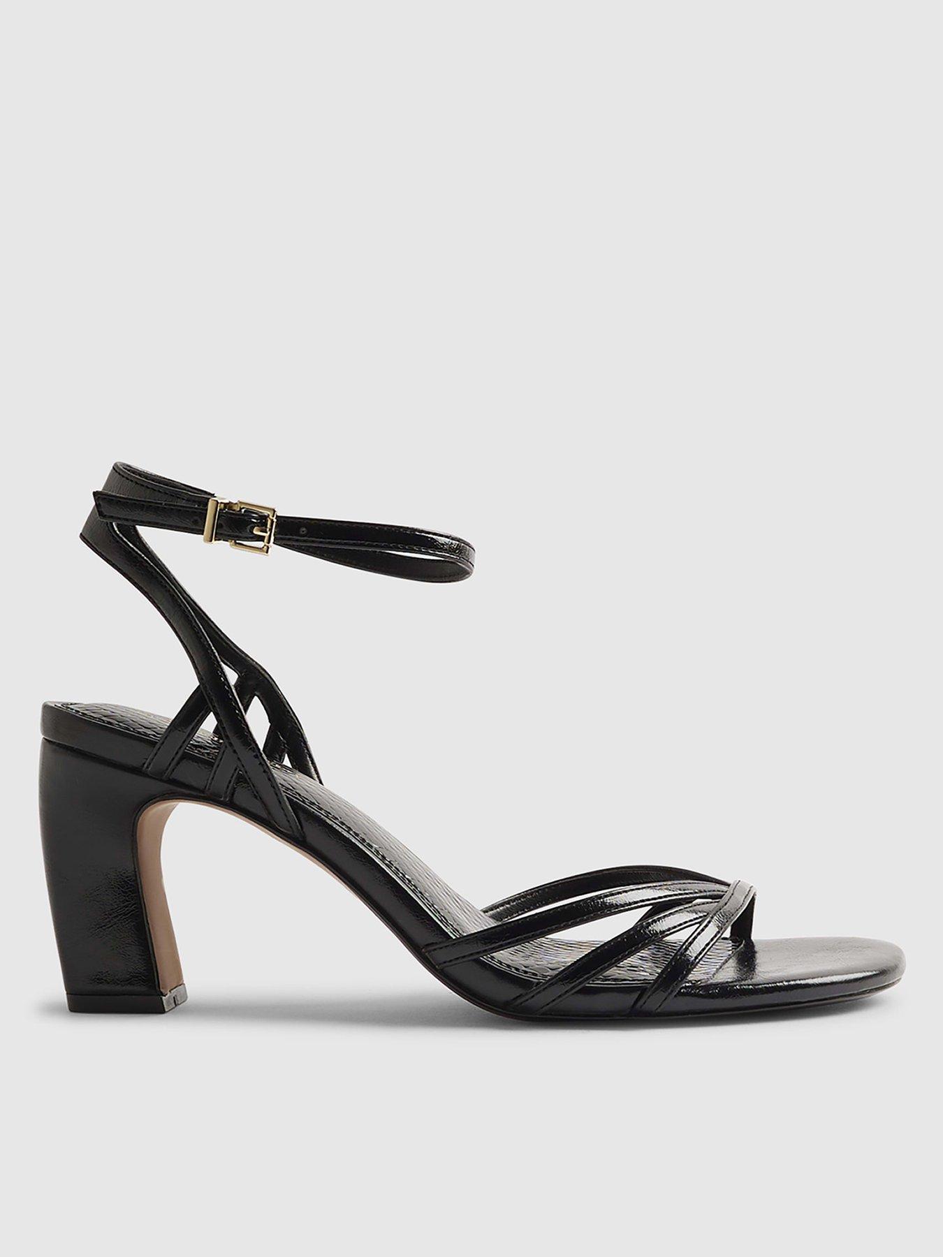 River Island Caged Heeled Sandals - Black