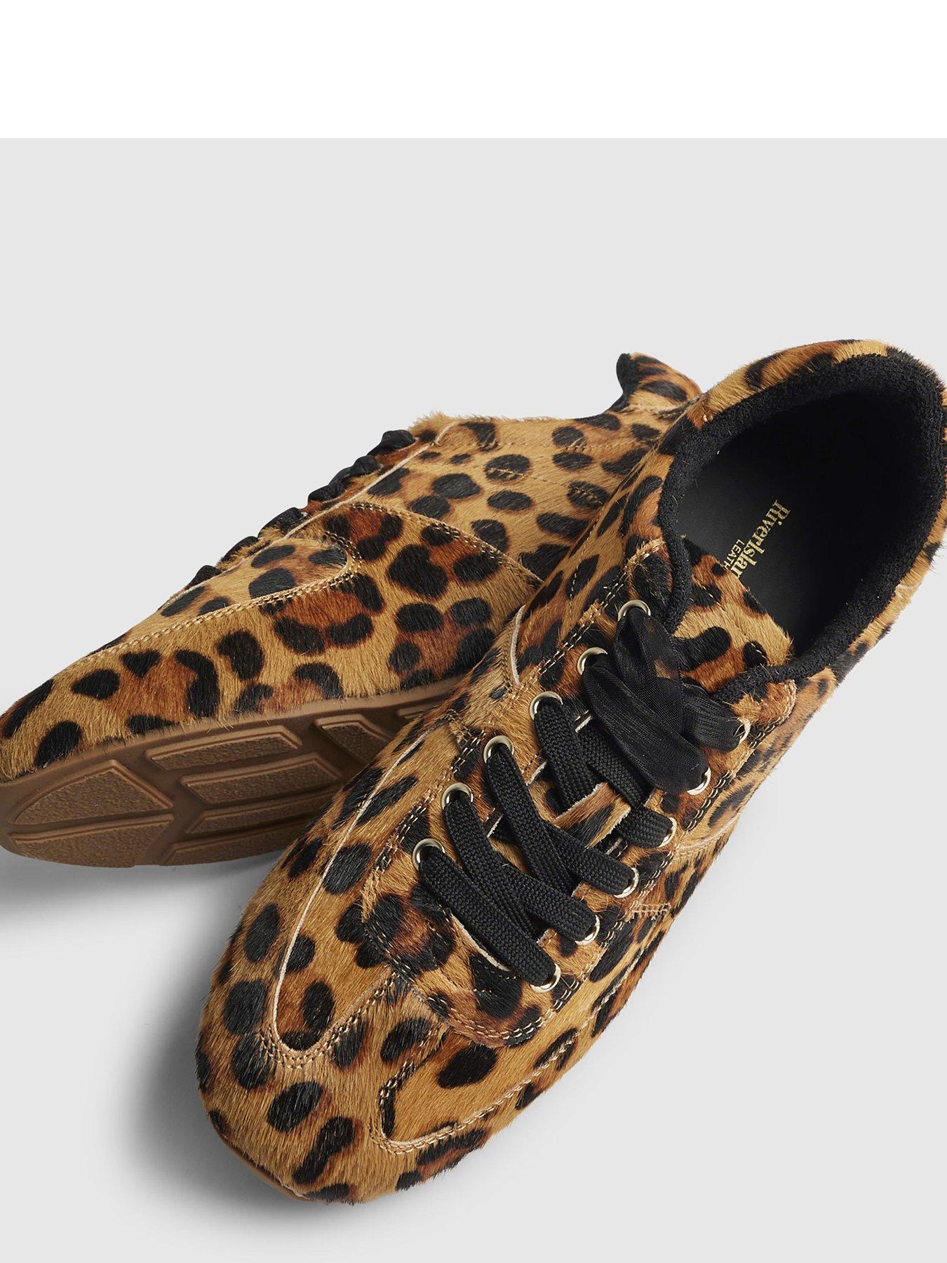 Image 5 of 6 of River Island Animal Slim Profile Trainer - Brown