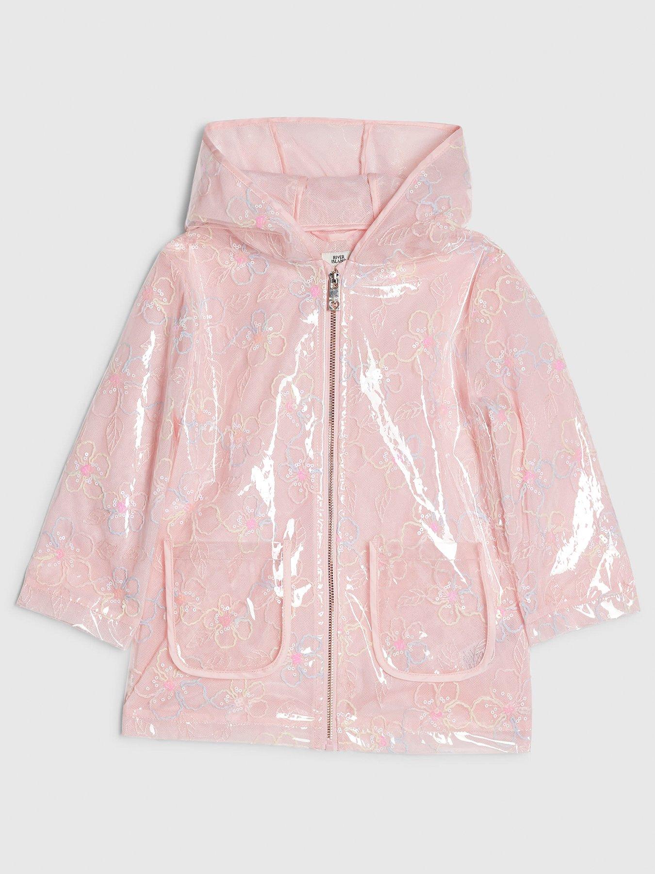 River Island Mini: Girls Flower Raincoat - Multi