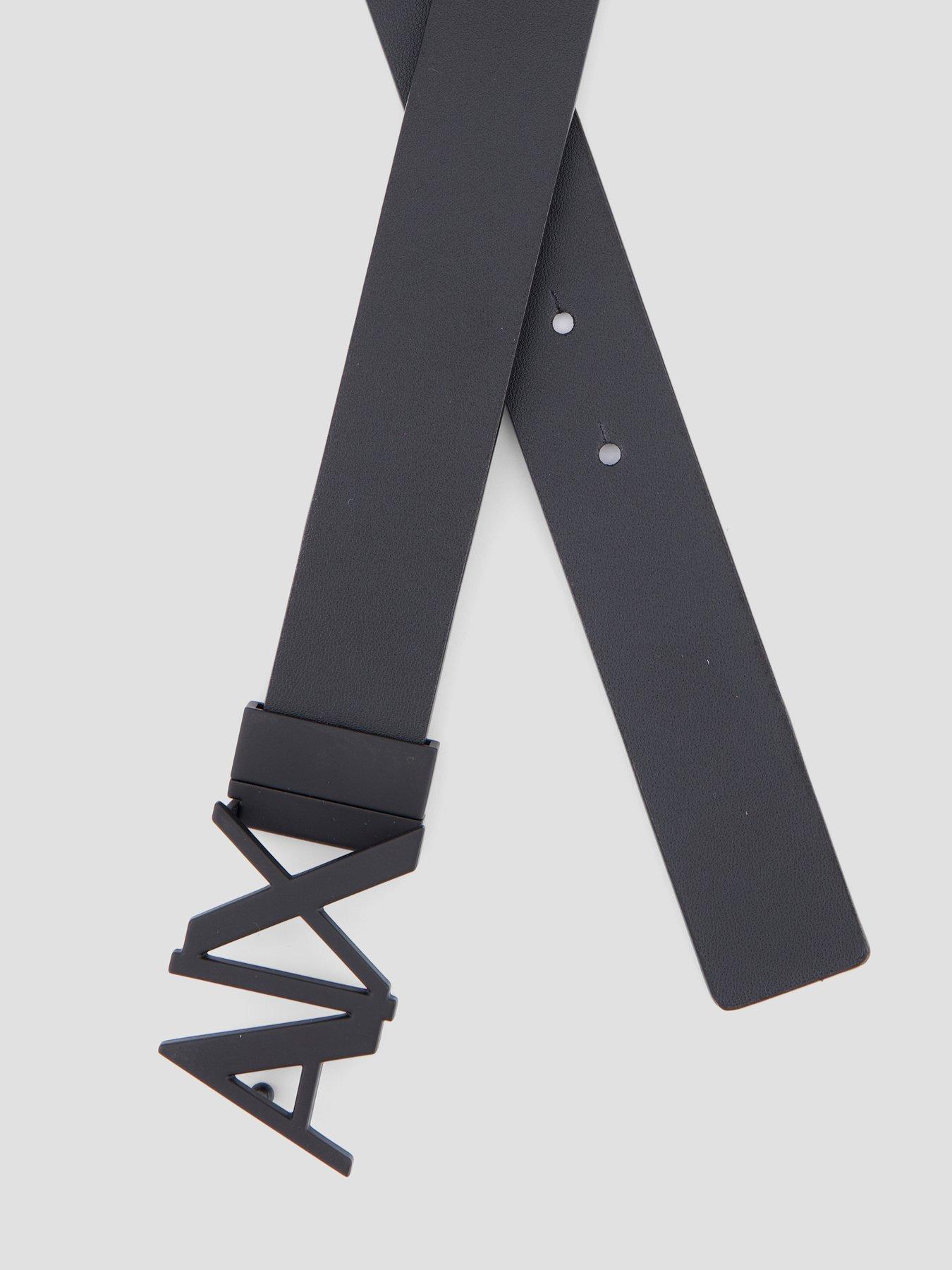 Image 4 of 4 of Armani Exchange Reversible Belt - Grey