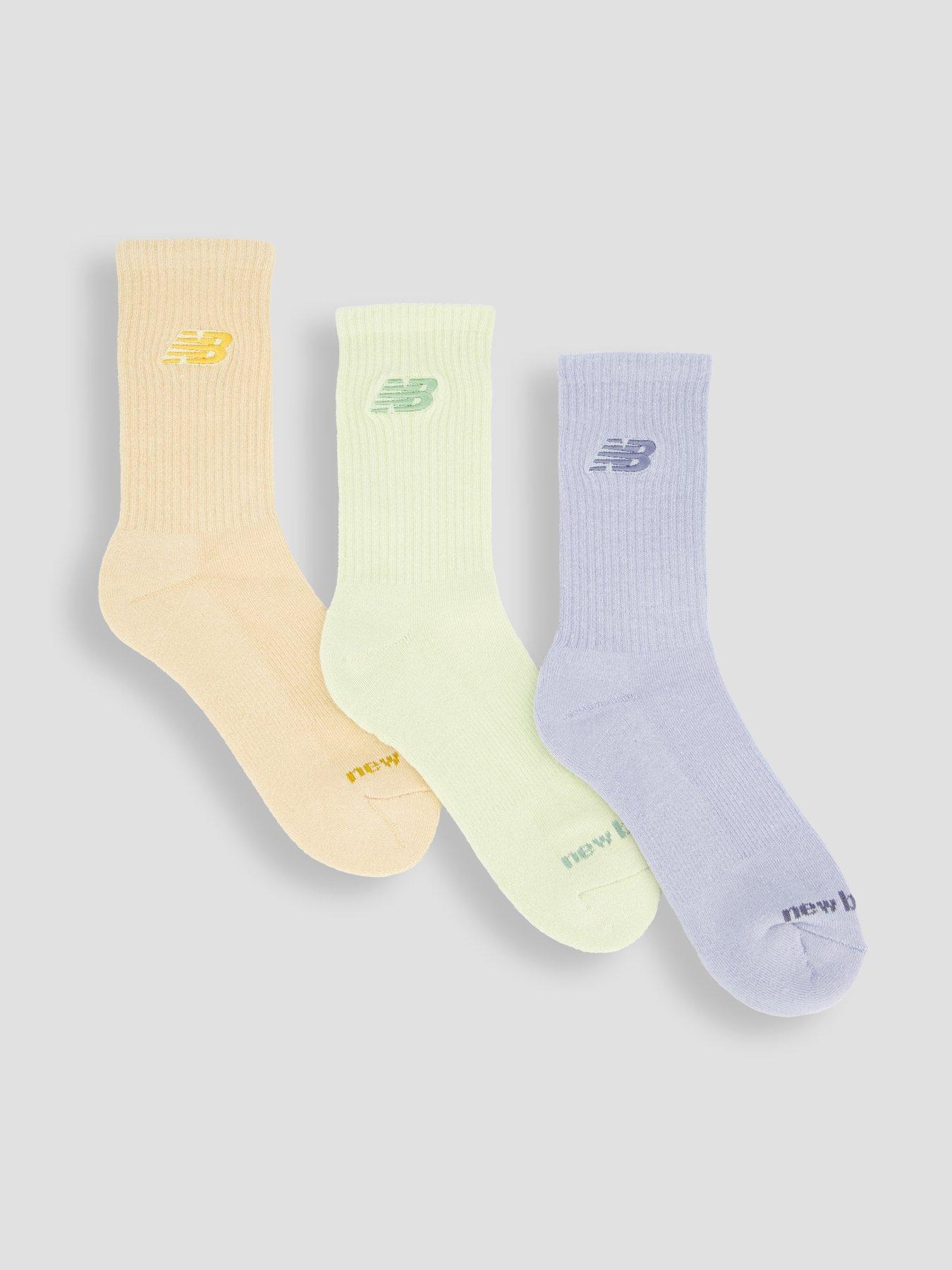 New Balance Embroidery Seasonal Midcalf 3 Pack Socks - Multi