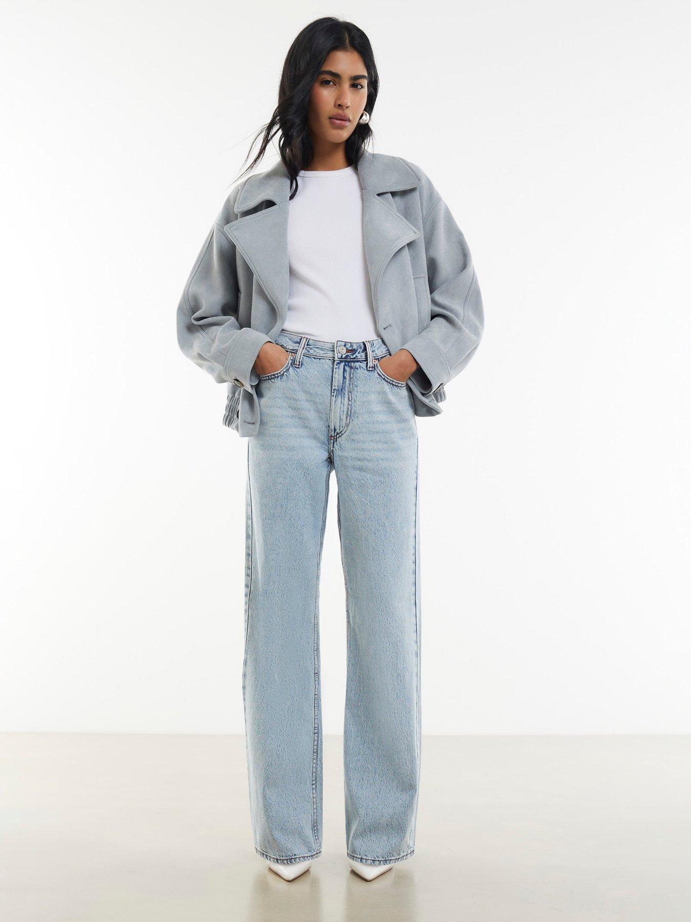 River Island Relaxed Straight Bieber - Blue